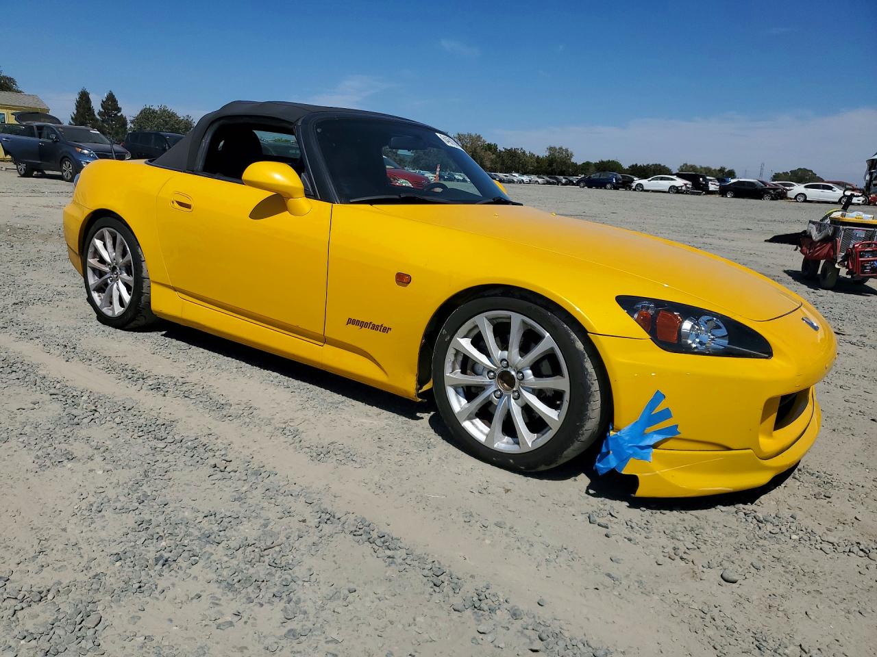 2007 Honda S2000 Желтый vin: JHMAP21447S001095