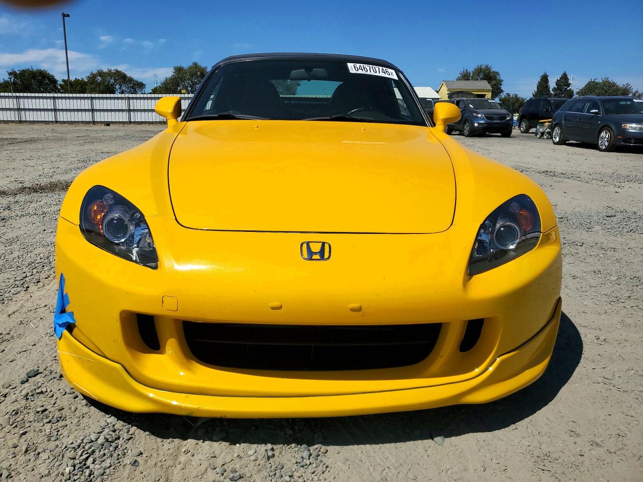 2007 Honda S2000 Желтый vin: JHMAP21447S001095