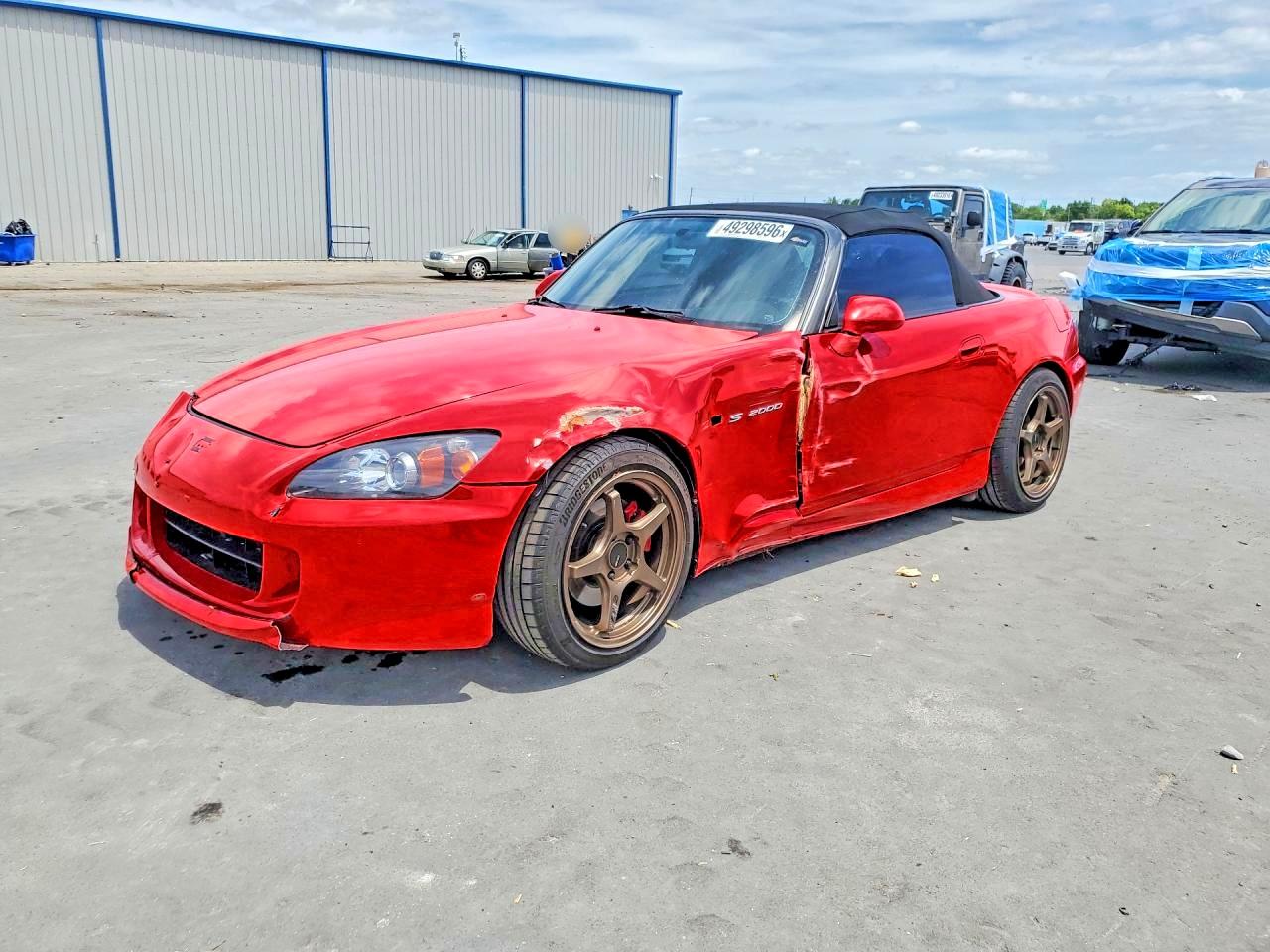 2007 Honda S2000 Red vin: JHMAP21467S001745