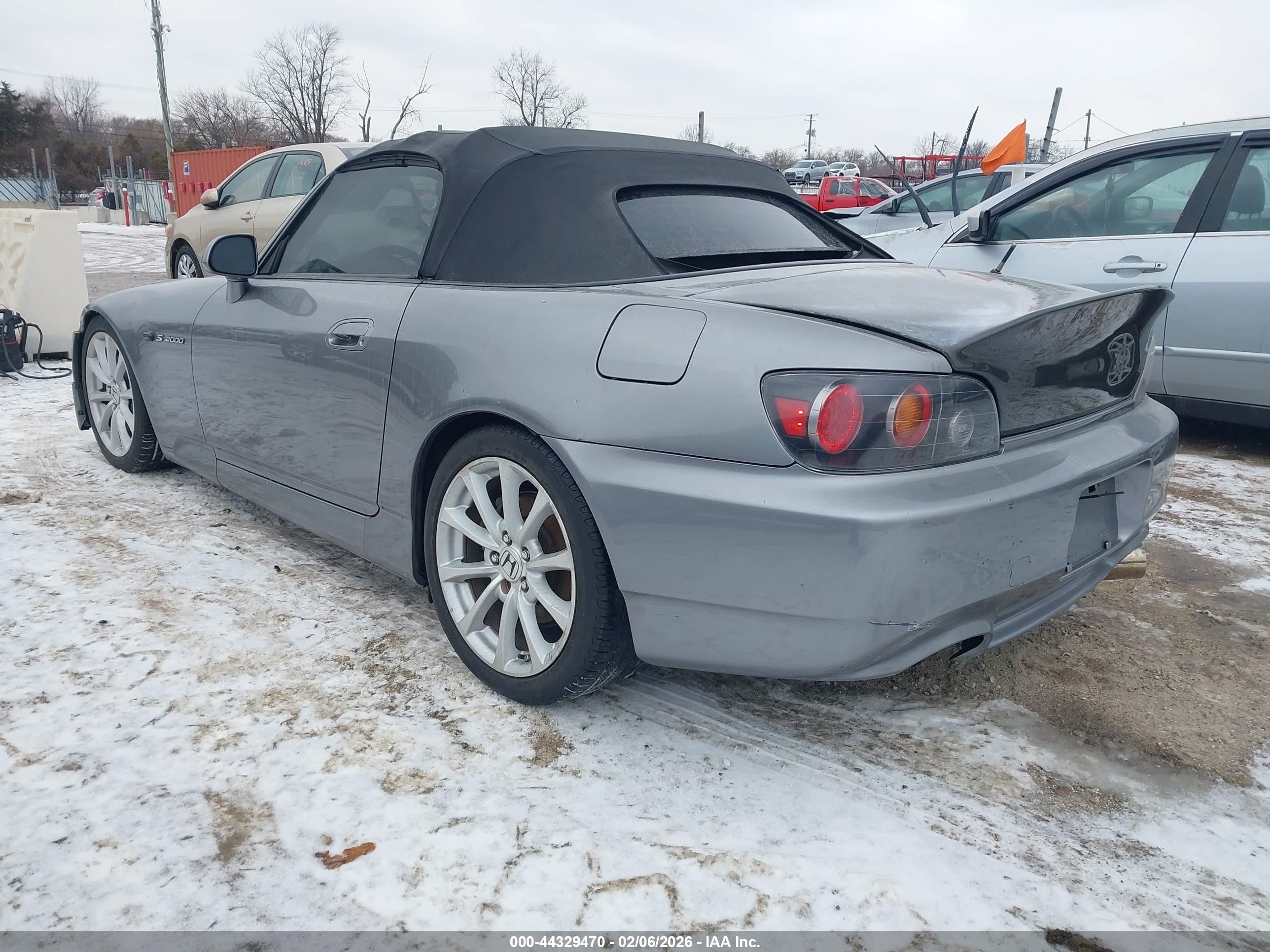 2008 Honda S2000   Gray vin: JHMAP21468S002184