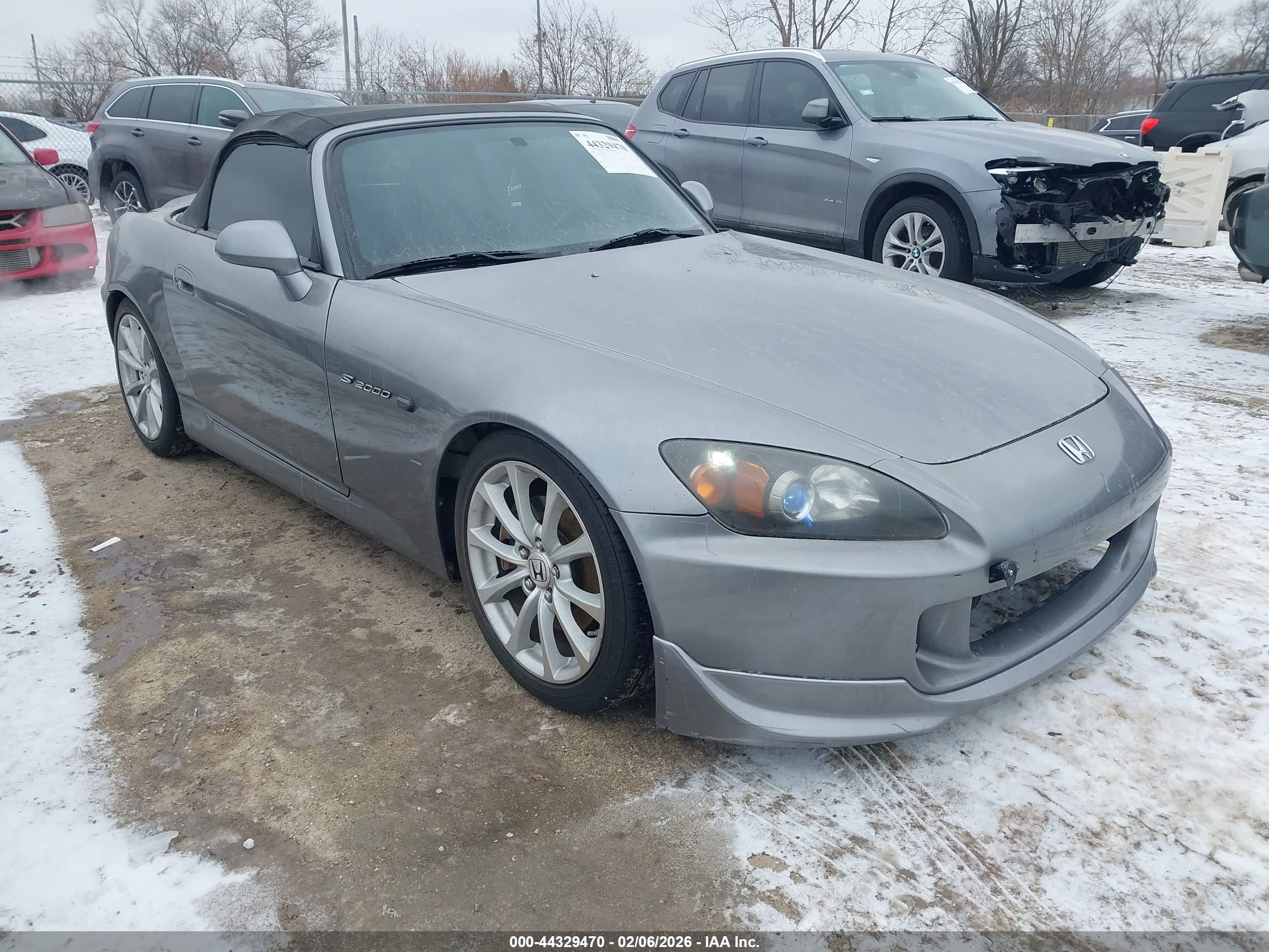 2008 Honda S2000   Gray vin: JHMAP21468S002184