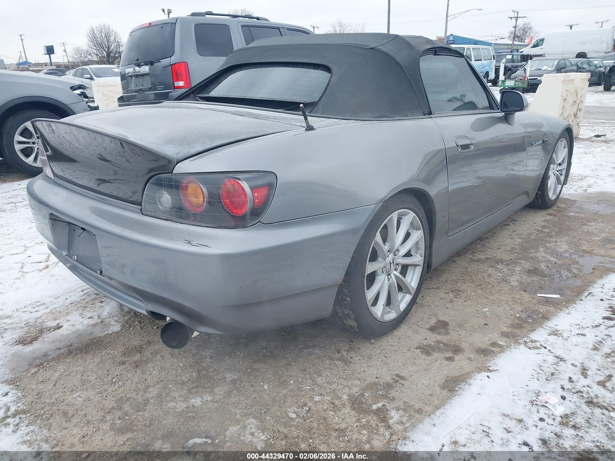2008 Honda S2000   Gray vin: JHMAP21468S002184
