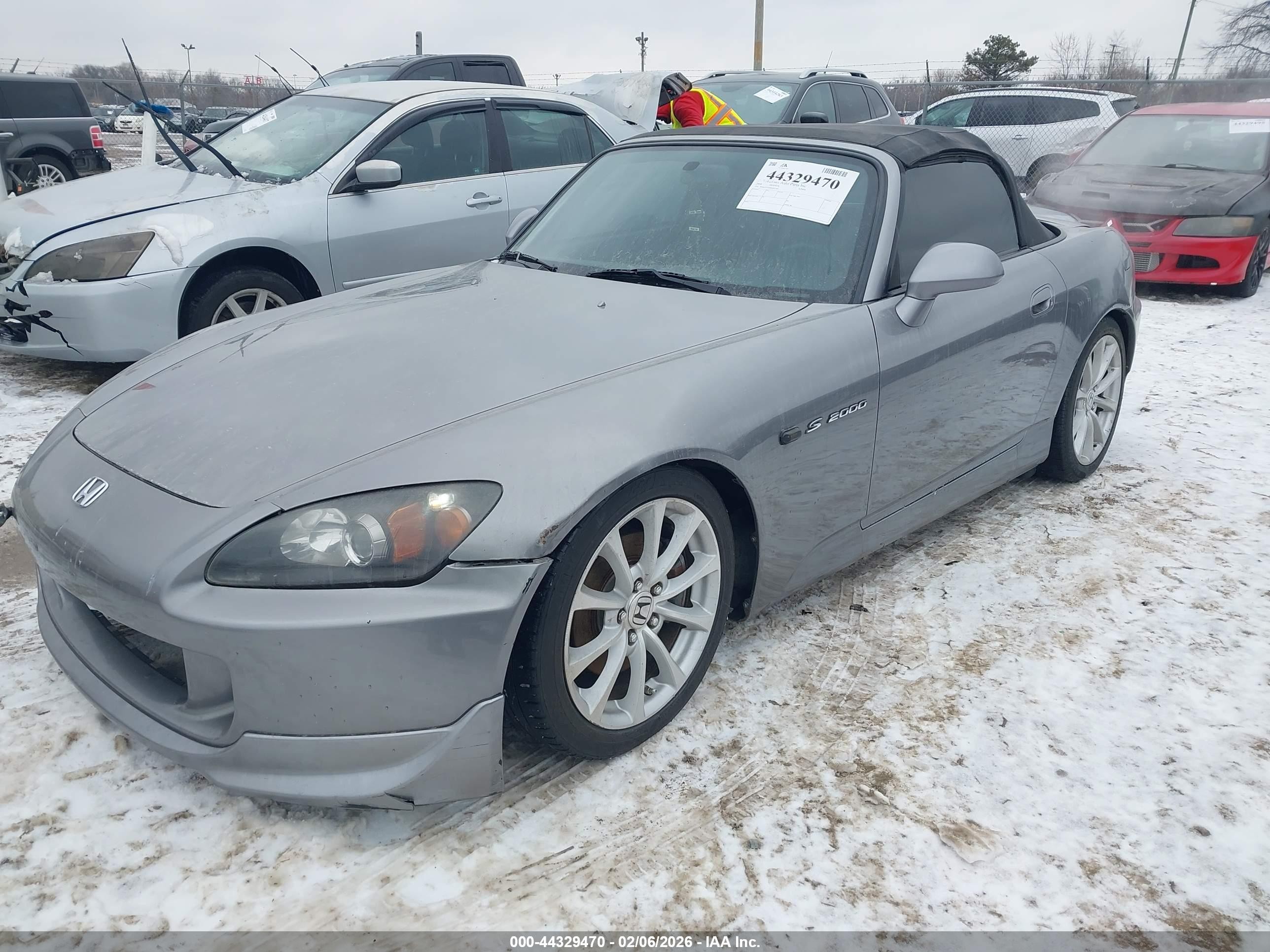 2008 Honda S2000   Gray vin: JHMAP21468S002184