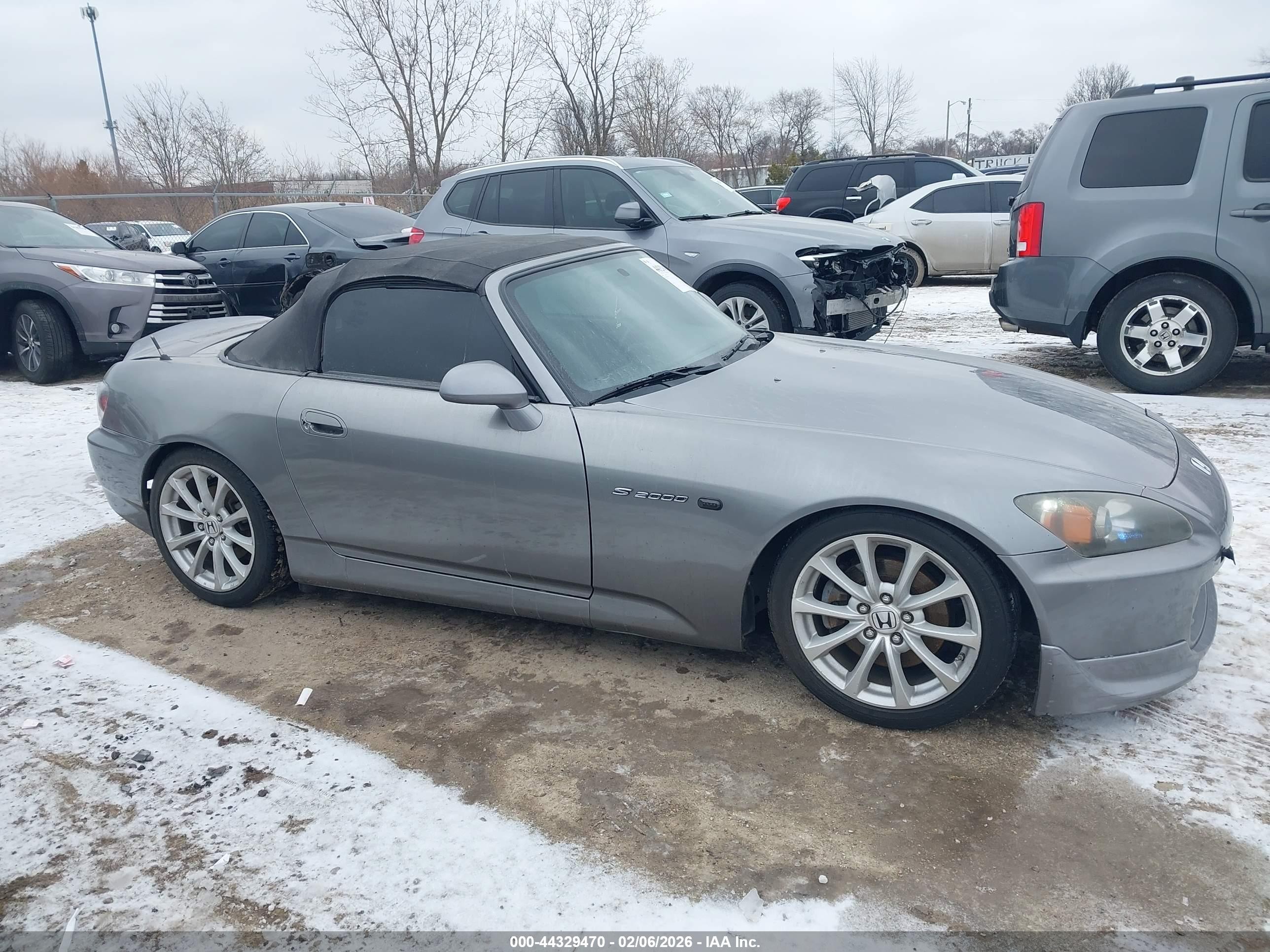 2008 Honda S2000   Gray vin: JHMAP21468S002184