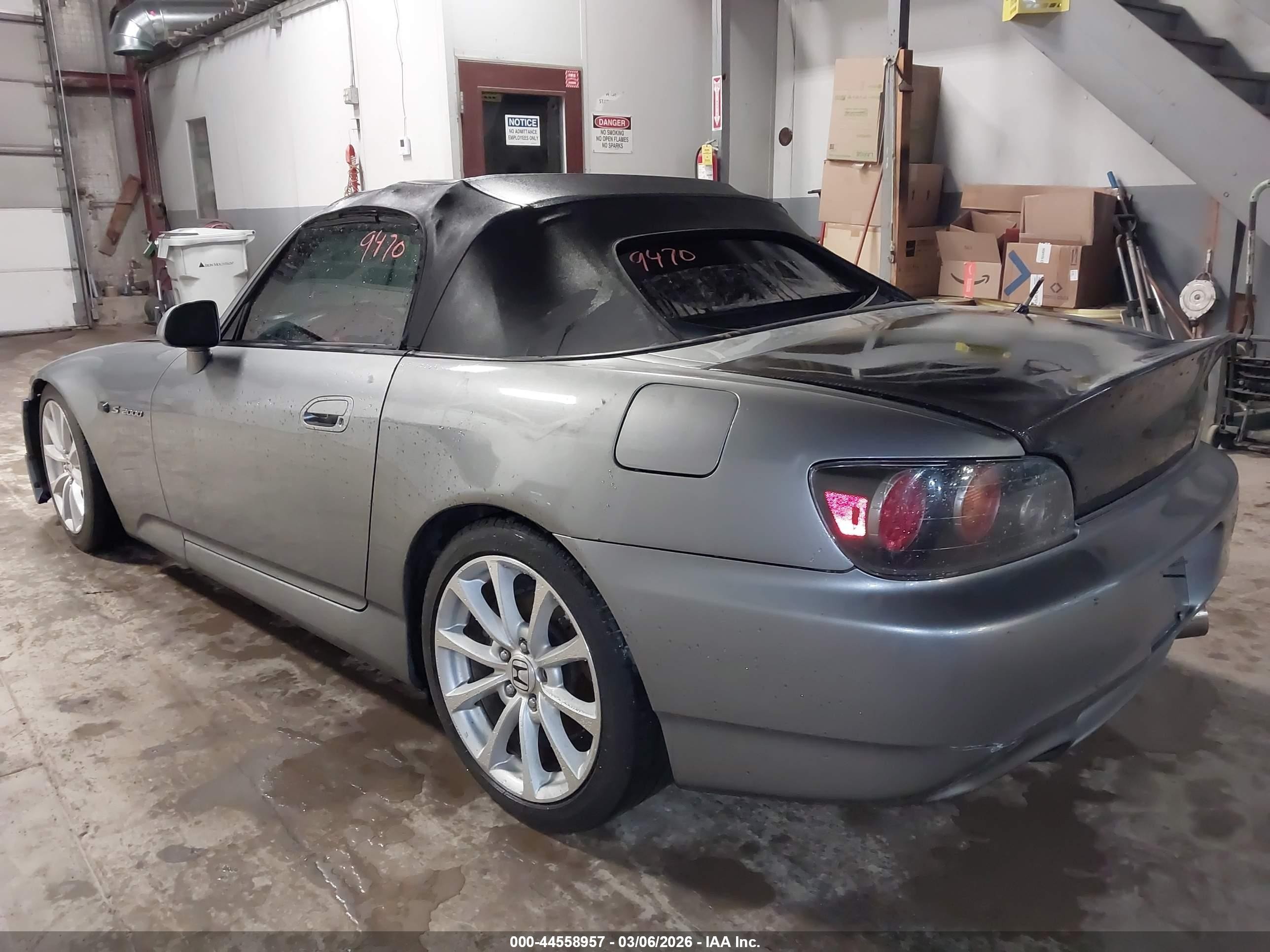 2008 Honda S2000   Gray vin: JHMAP21468S002184