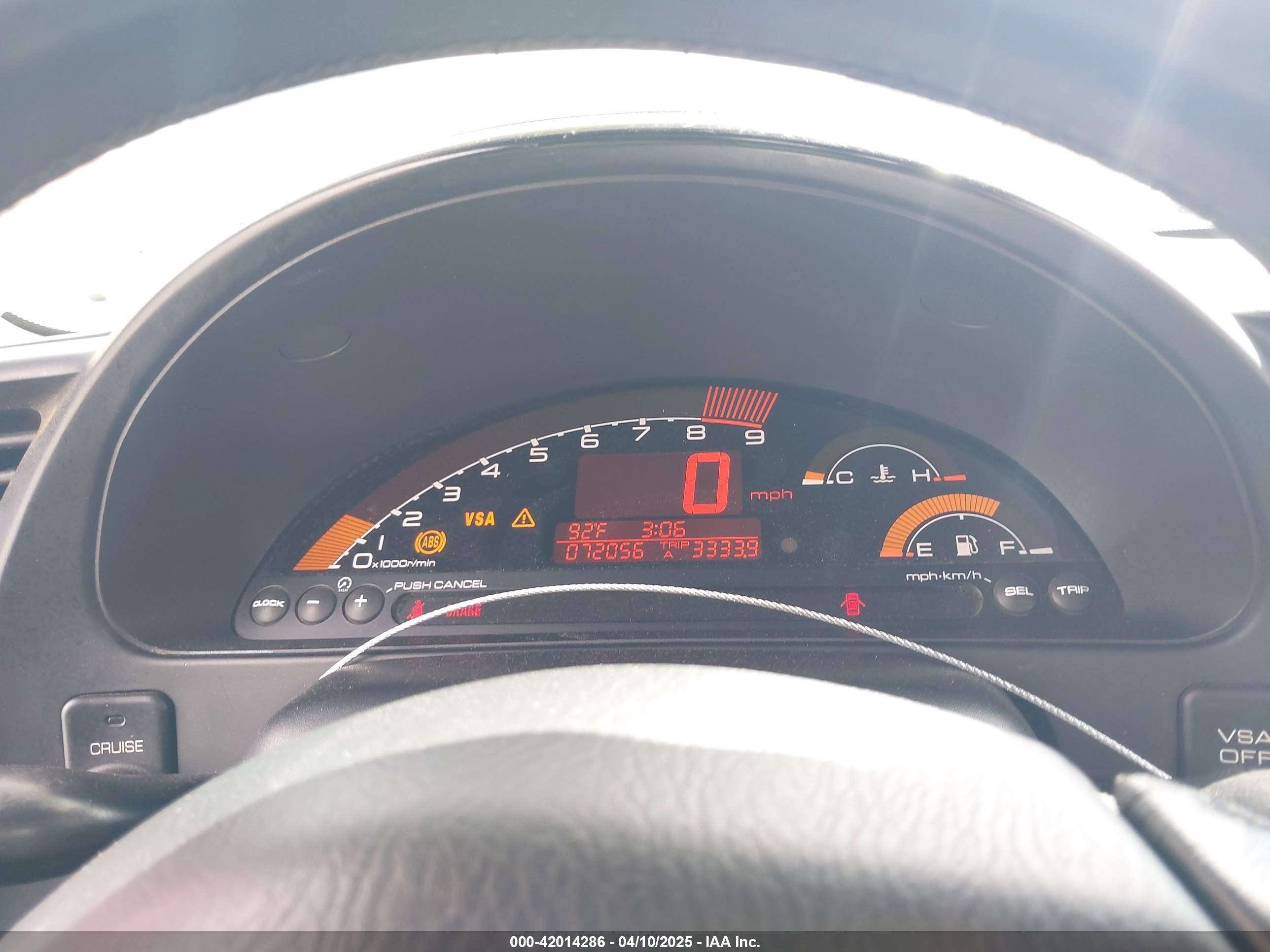 2006 Honda S2000   Red vin: JHMAP21476S001591