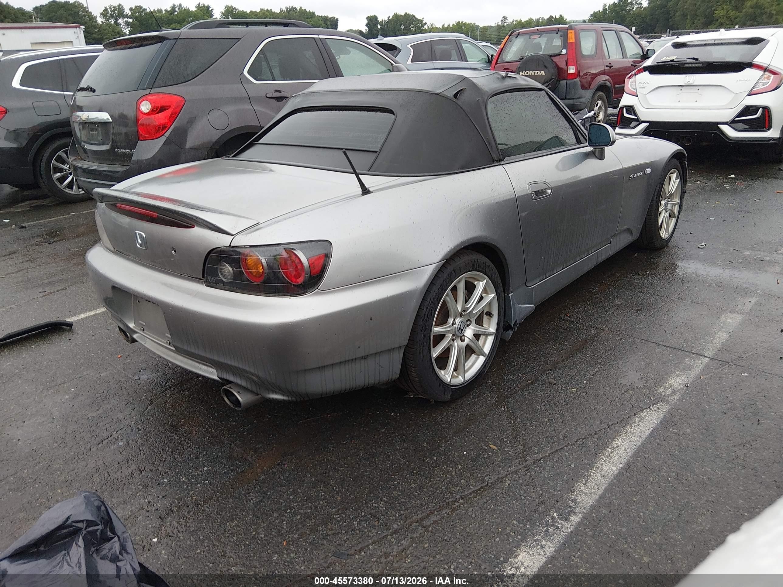 2005 Honda S2000   Silver vin: JHMAP21485S007365