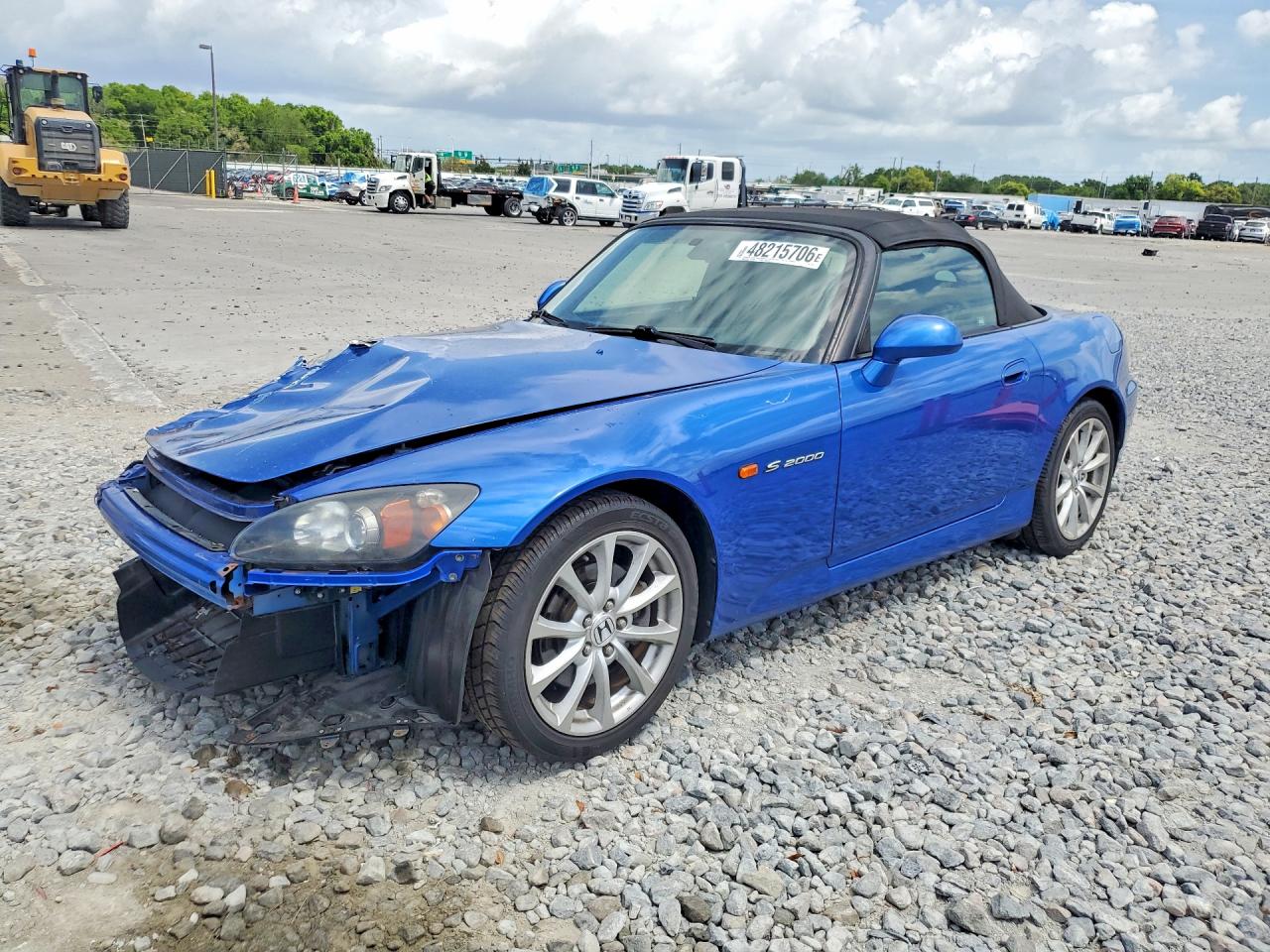 2007 Honda S2000 Blue vin: JHMAP21487S000757
