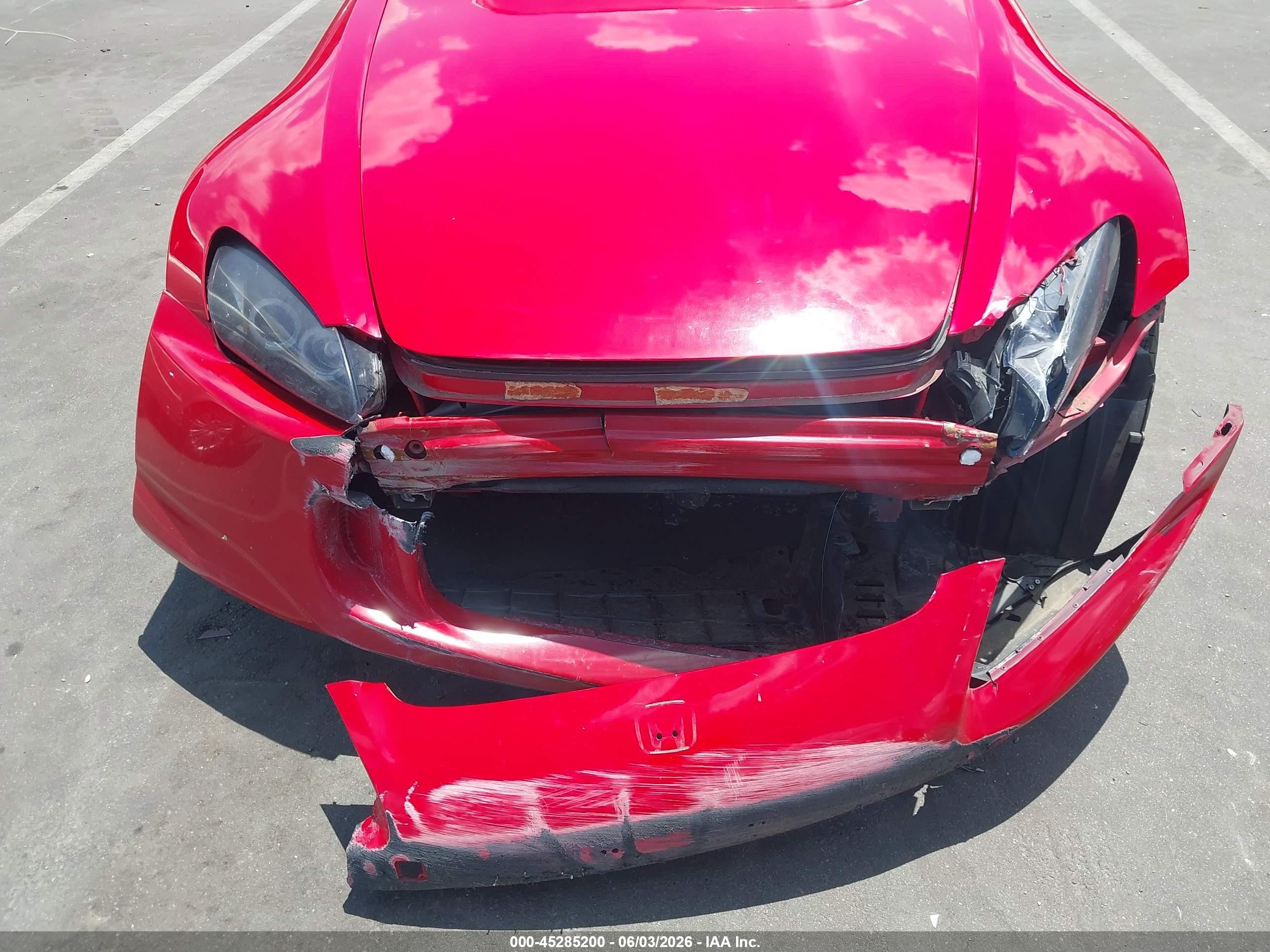 2008 Honda S2000   Red vin: JHMAP21488S001165