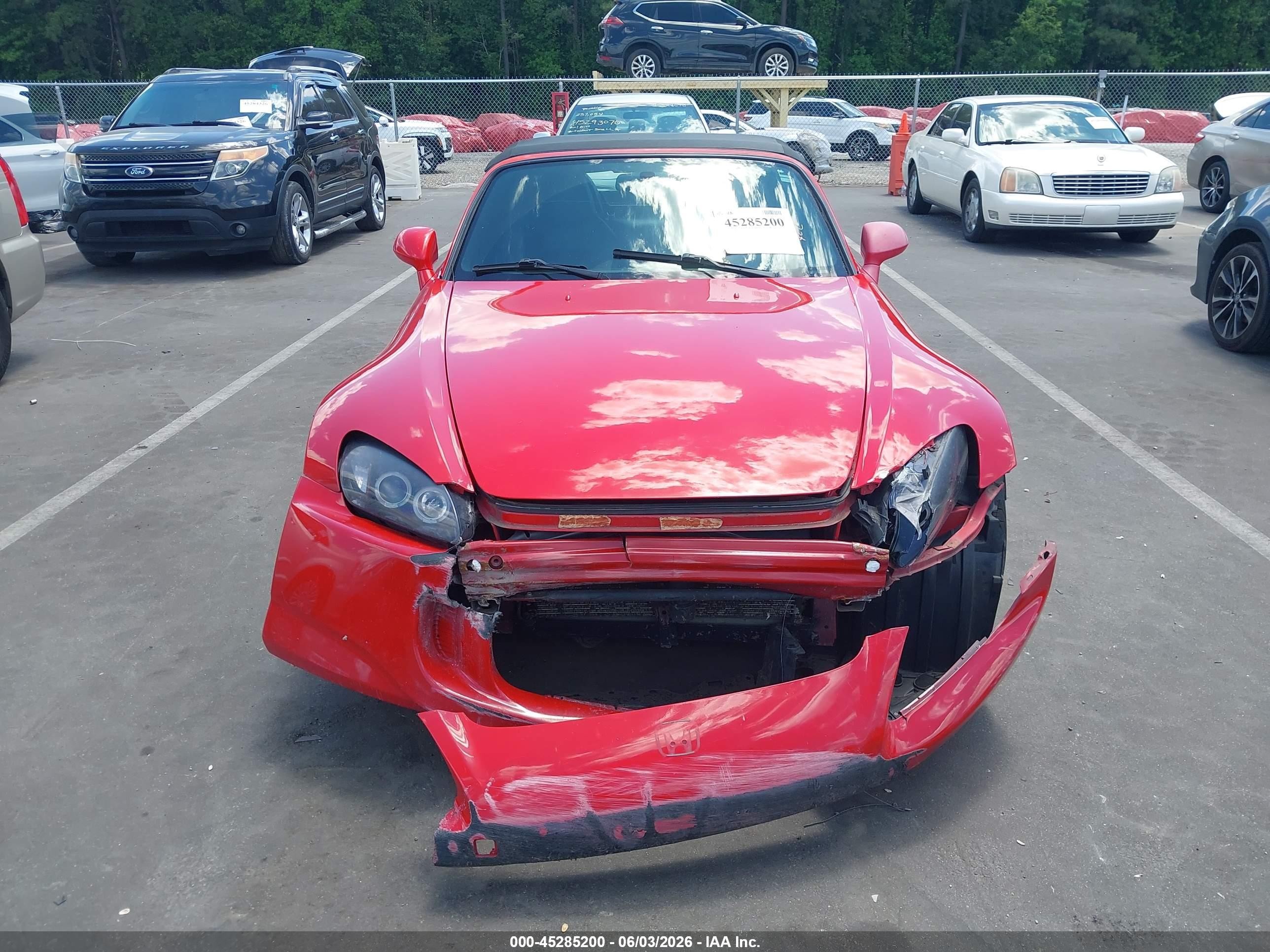 2008 Honda S2000   Red vin: JHMAP21488S001165