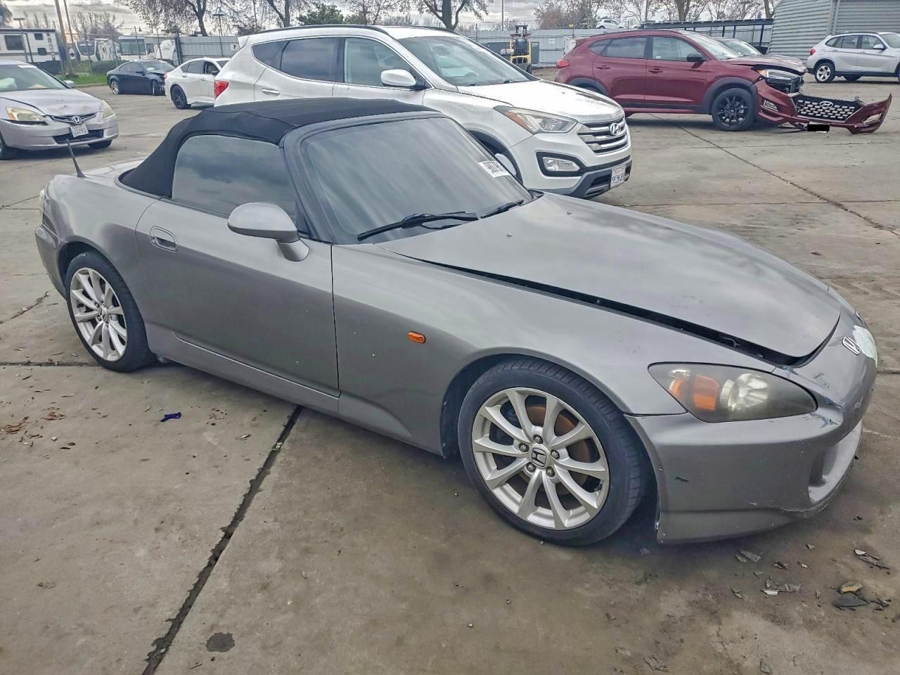 2007 Honda S2000 Gray vin: JHMAP214X7S001084