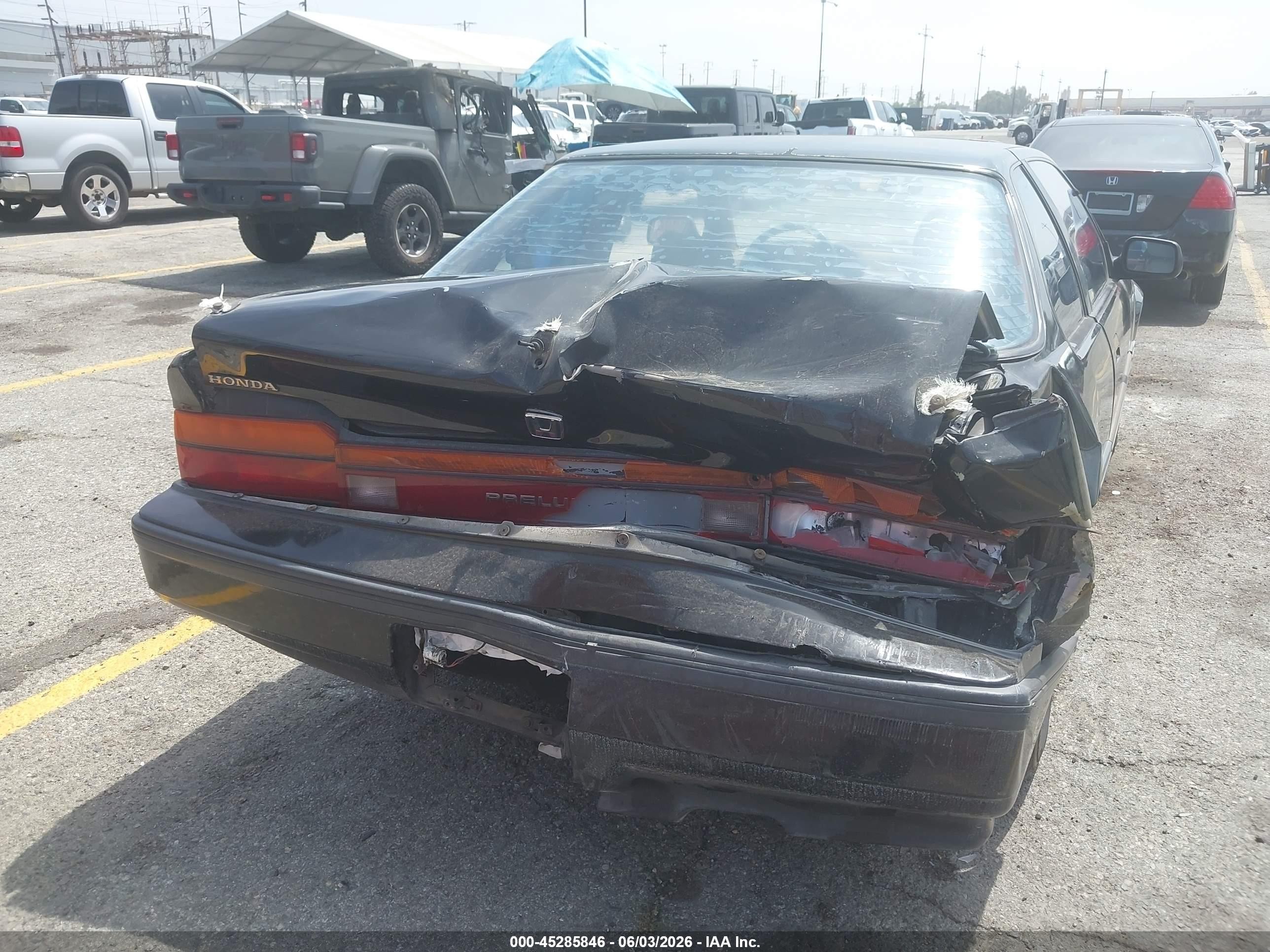 1989 Honda Prelude 2.0si/2.0s Black vin: JHMBA4231KC013005