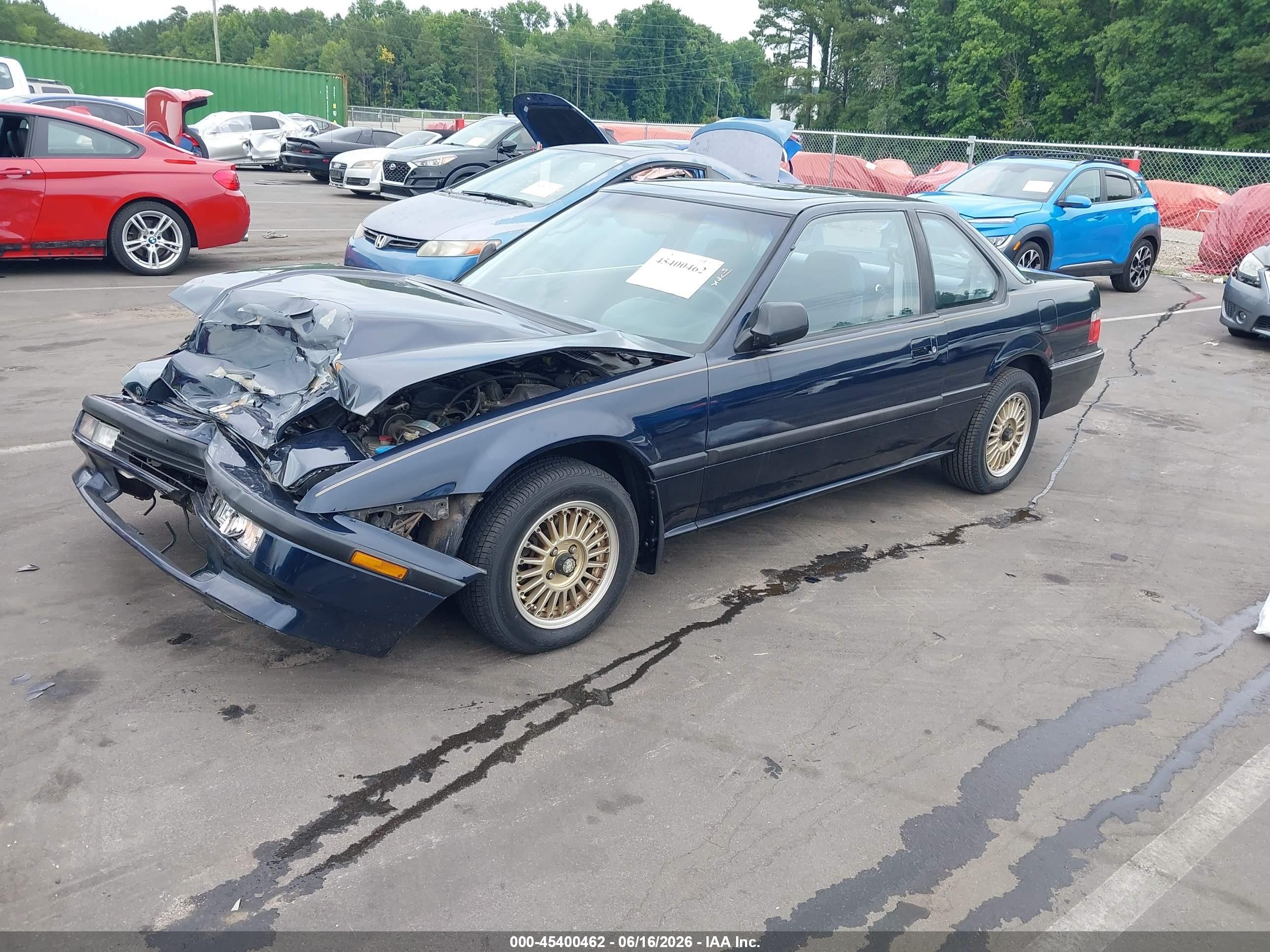 1991 Honda Prelude Si Dark Blue vin: JHMBA4231MC025853
