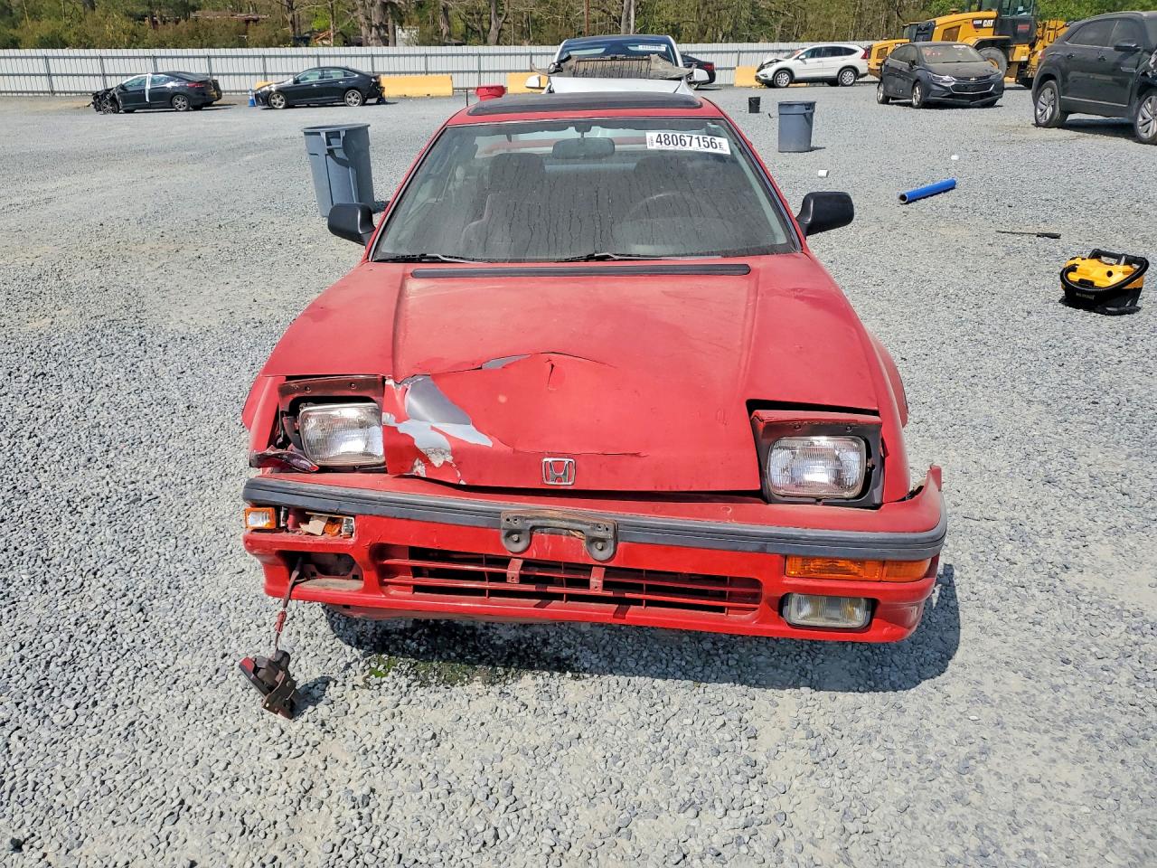 1989 Honda Prelude 2.0si Red vin: JHMBA4234KC057807