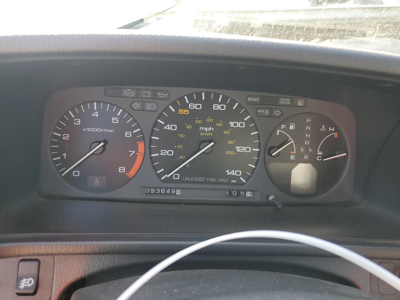 1991 Honda Prelude Si White vin: JHMBA4234MC024907