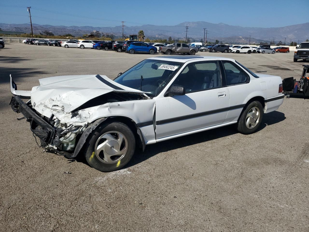 1991 Honda Prelude Si White vin: JHMBA4234MC024907