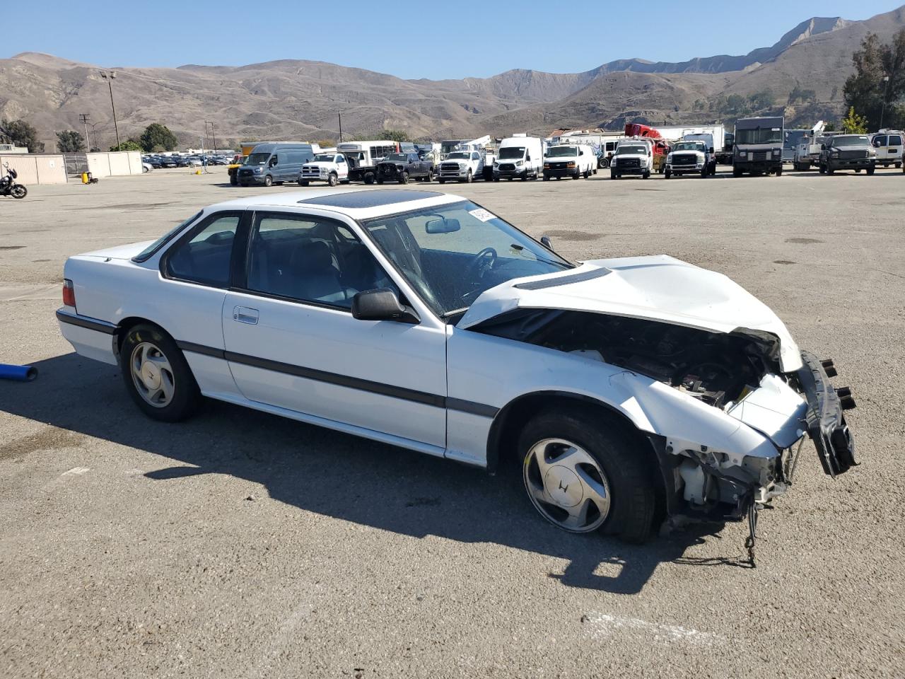 1991 Honda Prelude Si White vin: JHMBA4234MC024907