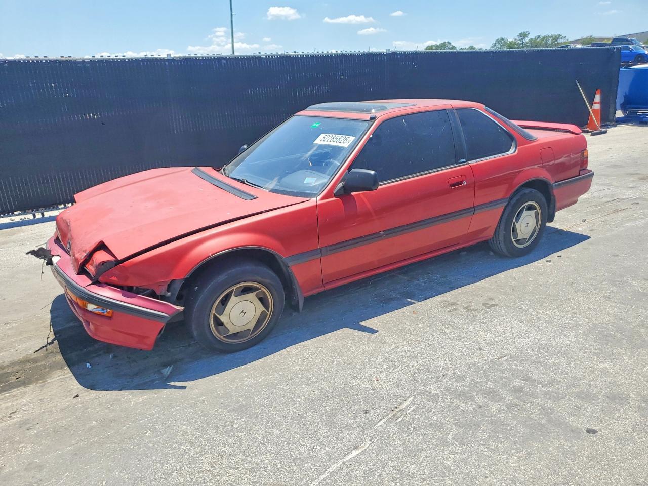 1989 Honda Prelude Si Красный vin: JHMBA424XKC025954
