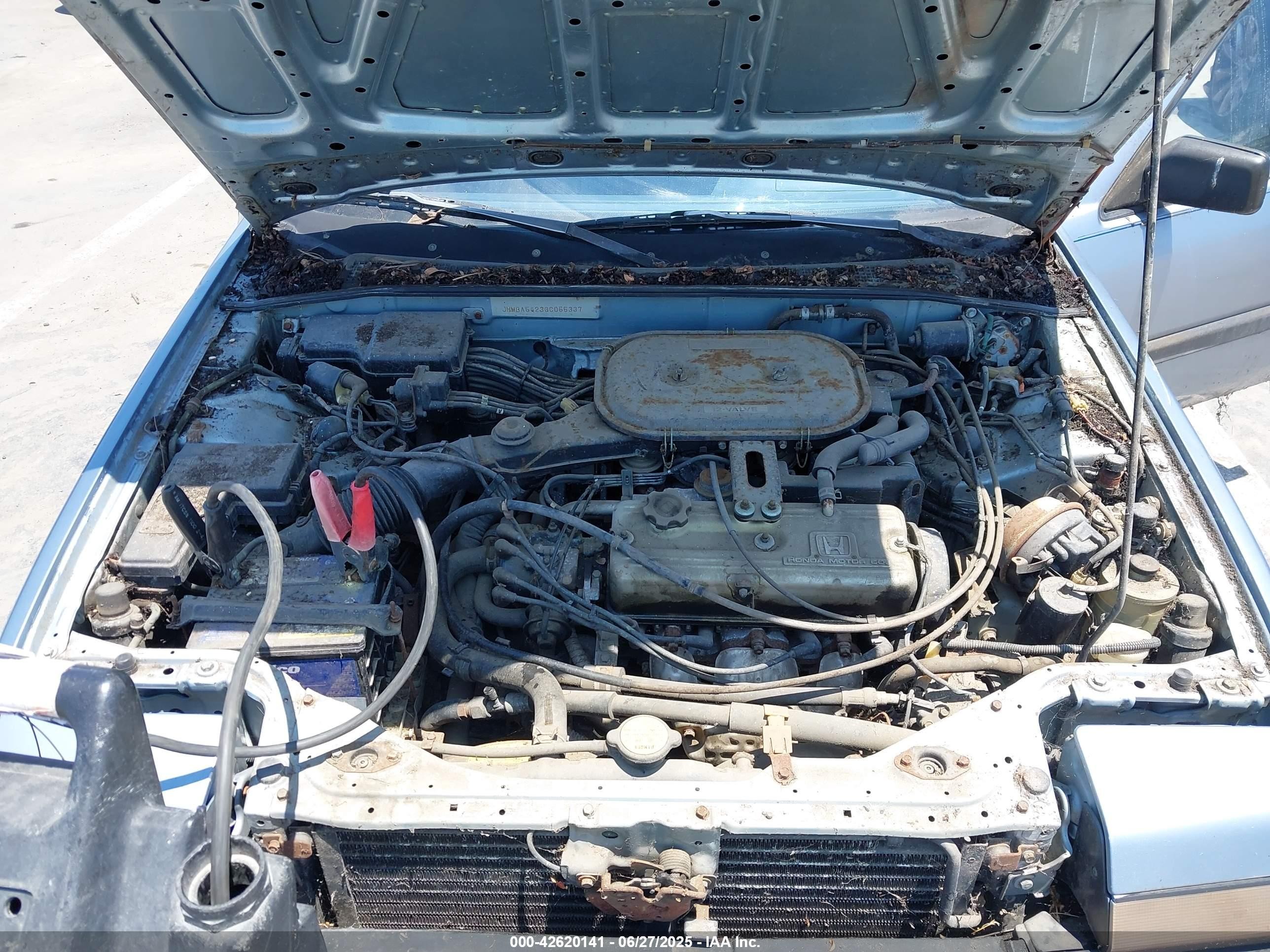 1986 Honda Accord Dx Blue vin: JHMBA5423GC055337
