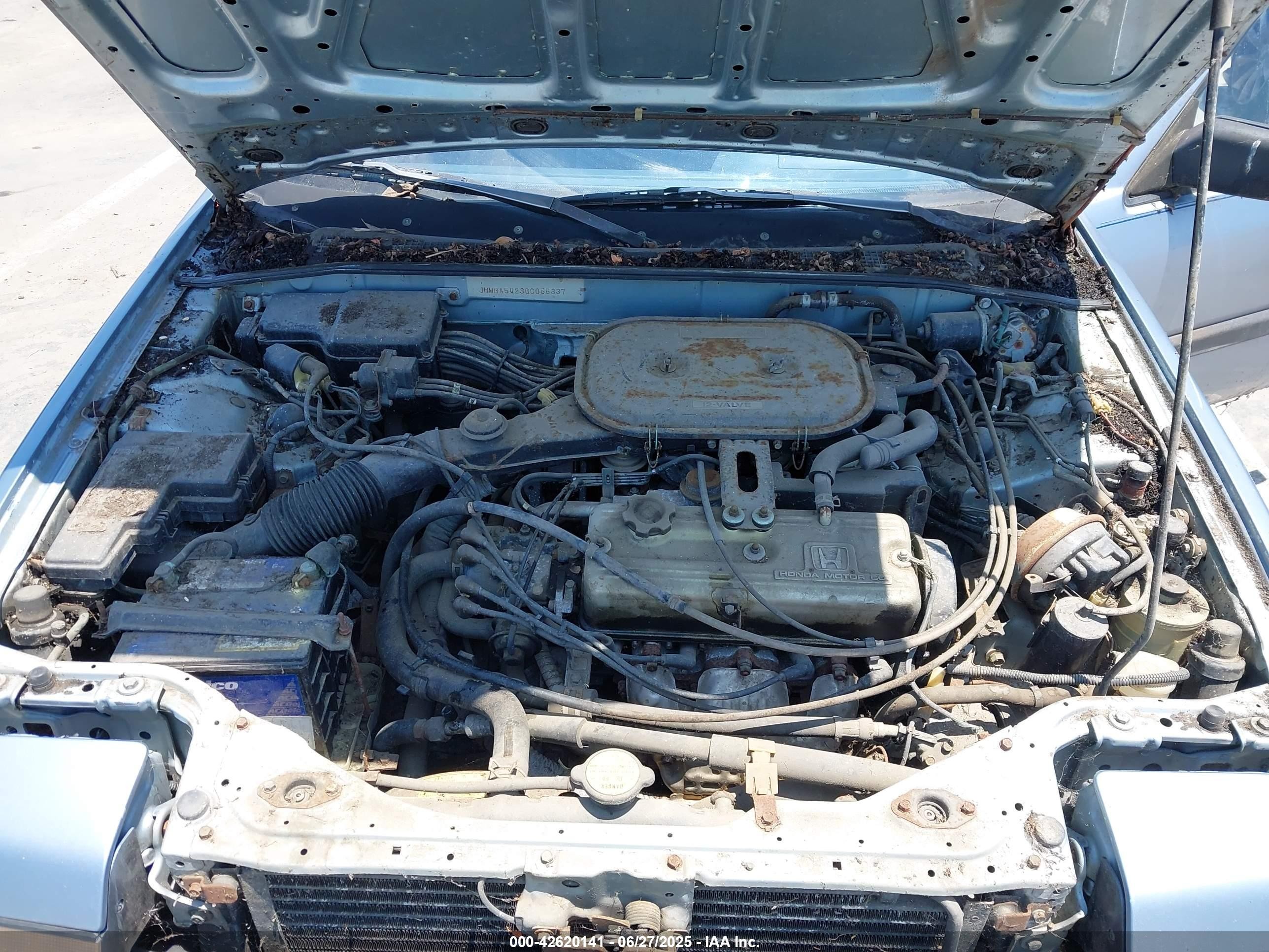 1986 Honda Accord Dx Blue vin: JHMBA5423GC055337