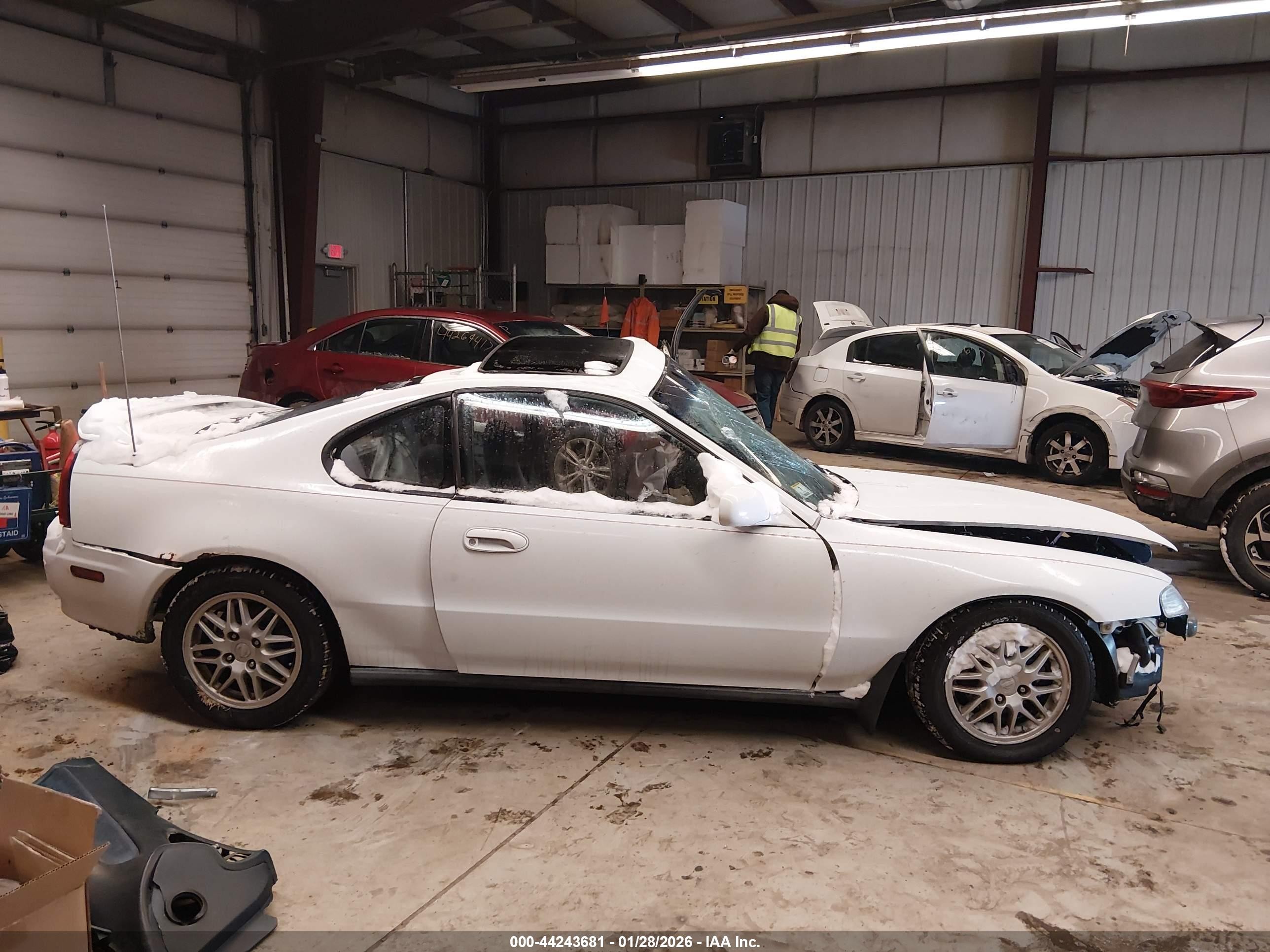1992 Honda Prelude S White vin: JHMBA8248NC002278