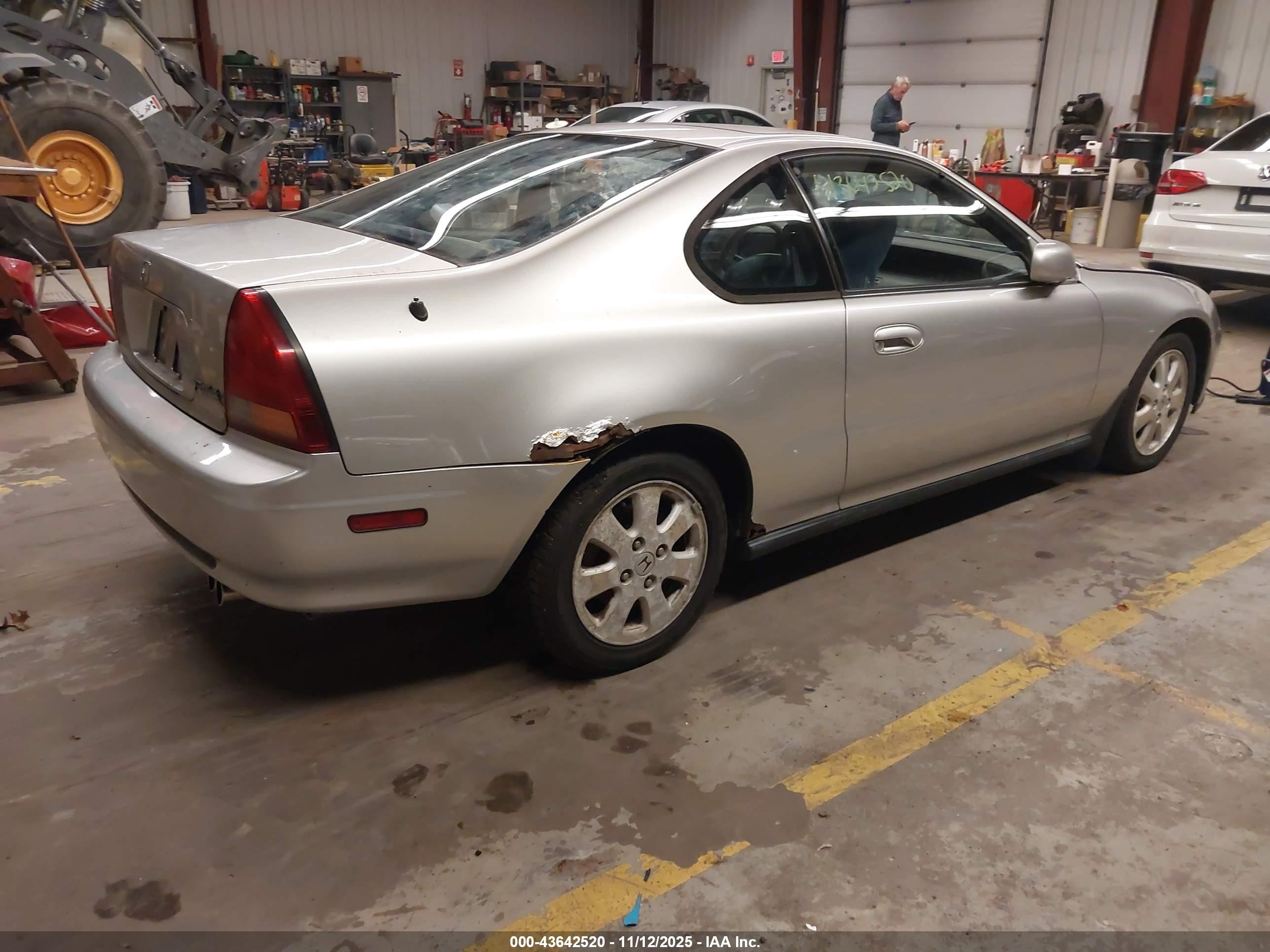 1992 Honda Prelude Si Alb/sr Серебряный vin: JHMBB2152NC023471