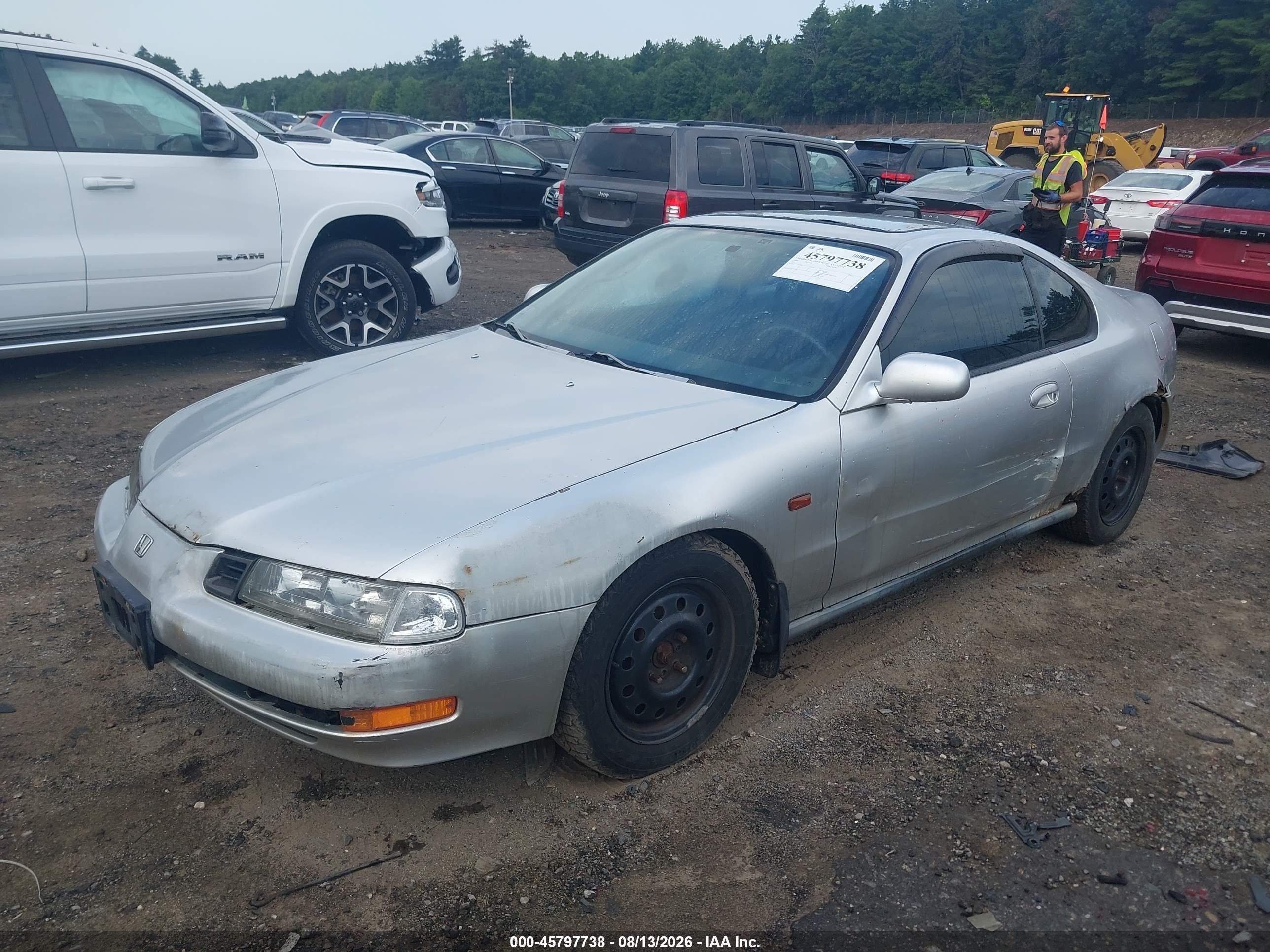 1995 Honda Prelude Si/sr Silver vin: JHMBB2253SC003210