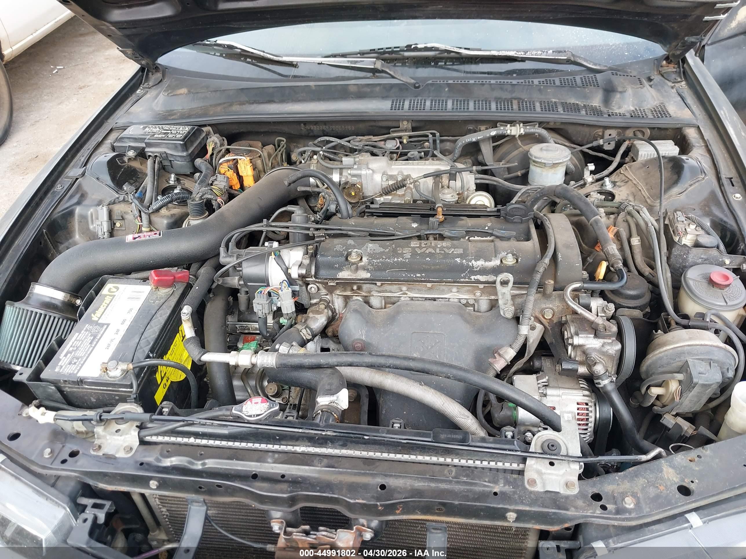 1995 Honda Prelude Si/sr Black vin: JHMBB2259SC006953