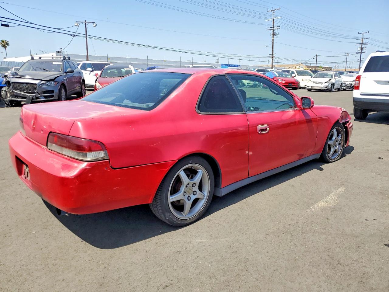 2001 Honda Prelude Red vin: JHMBB61401C007004