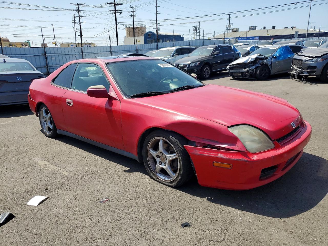 2001 Honda Prelude Red vin: JHMBB61401C007004