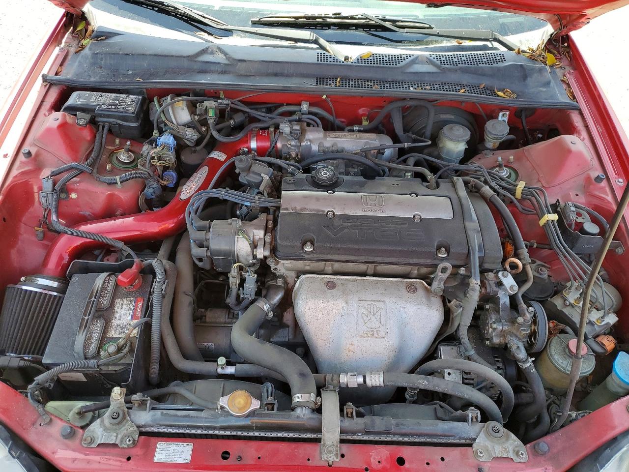 2001 Honda Prelude Red vin: JHMBB61401C007004