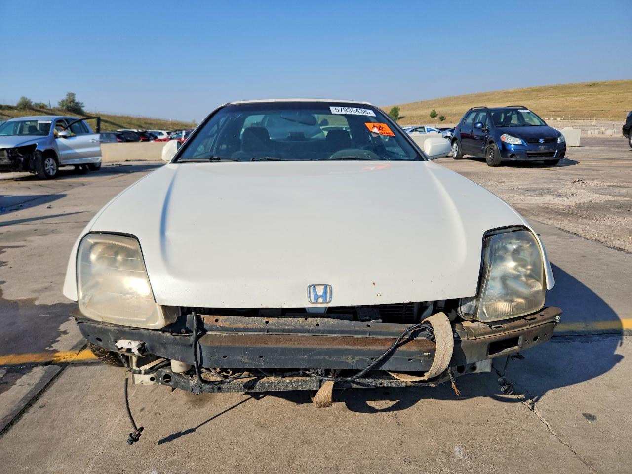 2000 Honda Prelude White vin: JHMBB6140YC007191