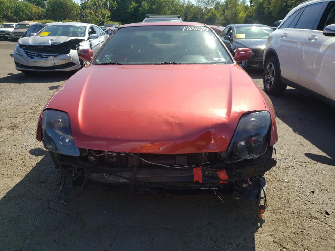 2001 Honda Prelude Red vin: JHMBB61421C000636