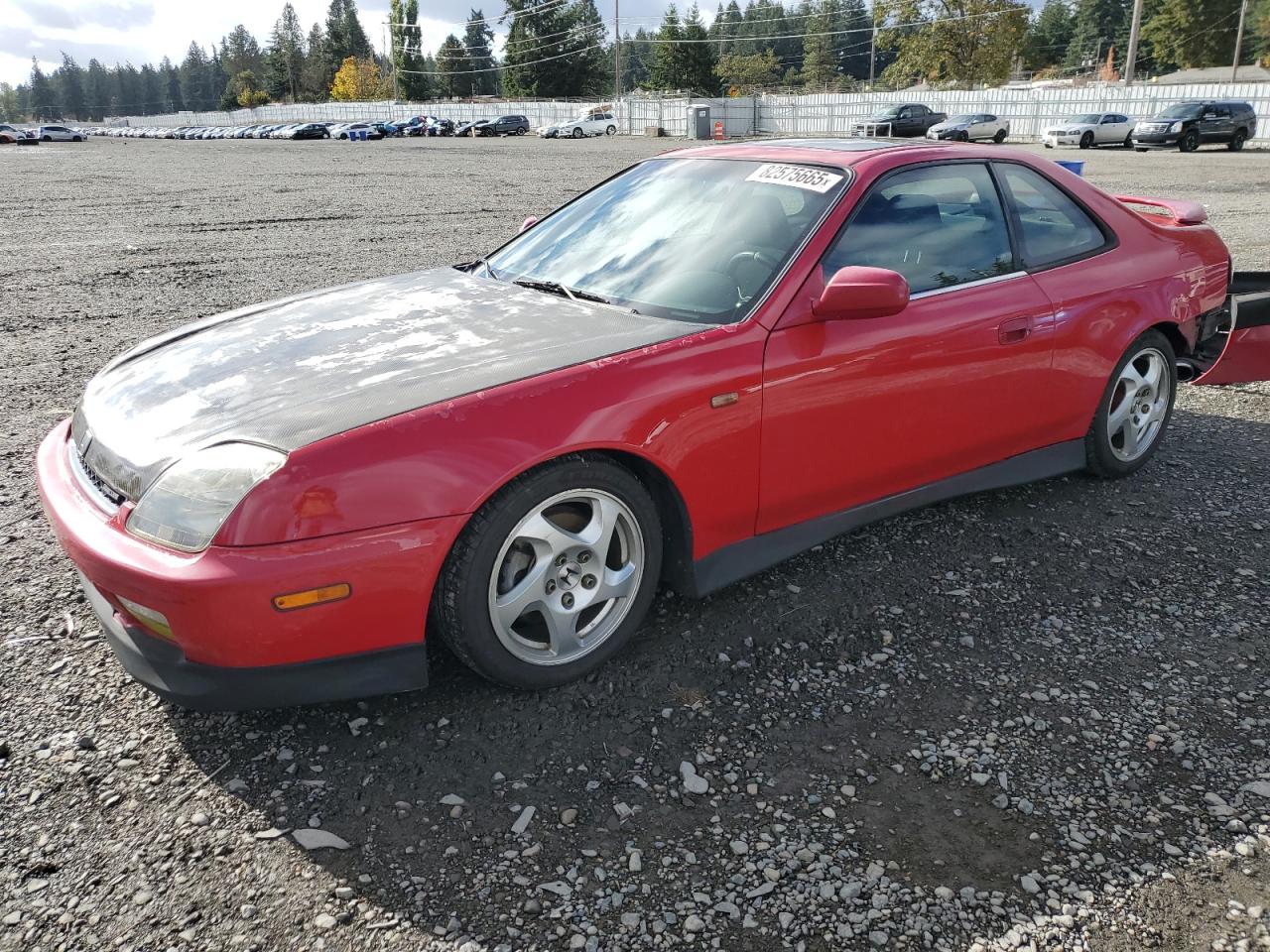 2001 Honda Prelude Red vin: JHMBB61451C006799