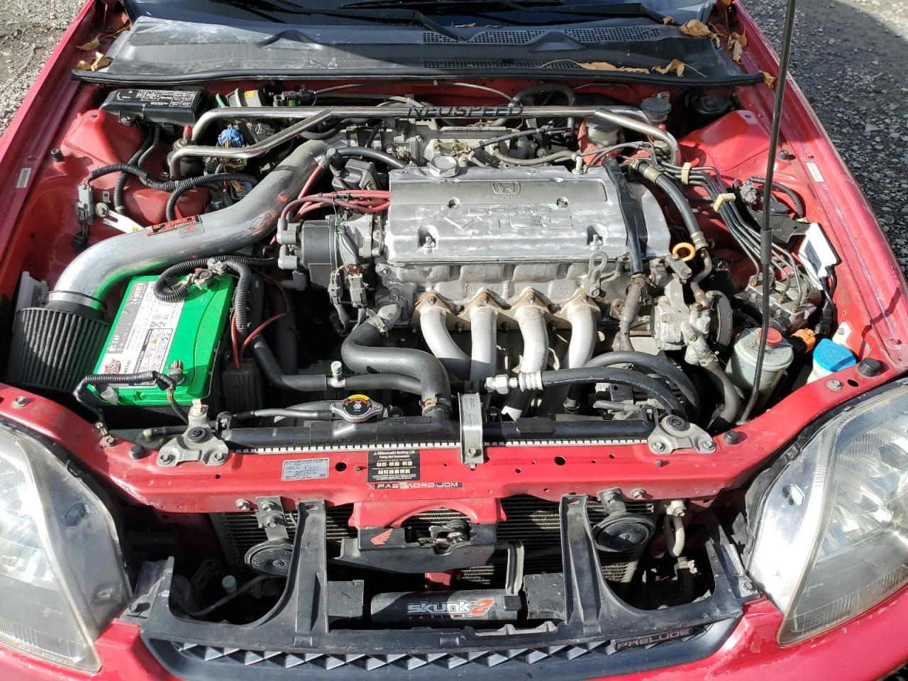 2001 Honda Prelude Red vin: JHMBB61451C006799