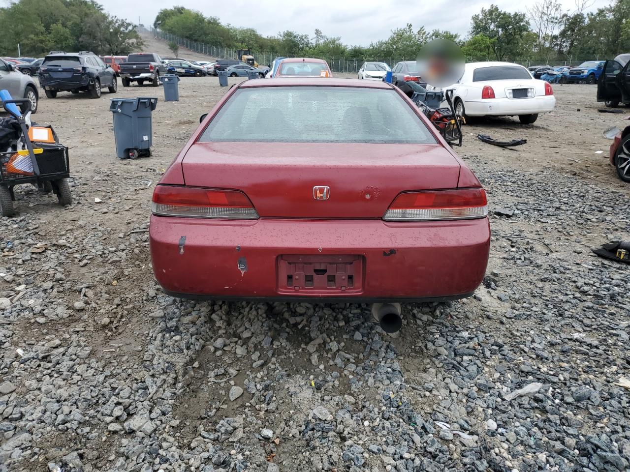 1997 Honda Prelude Red vin: JHMBB6146VC005909