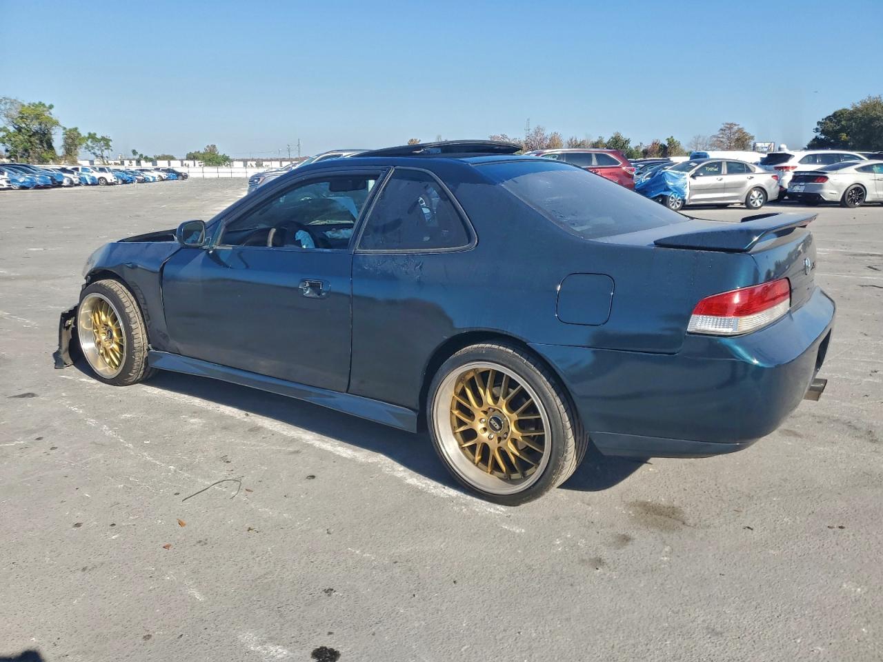 1997 Honda Prelude Green vin: JHMBB6147VC004607