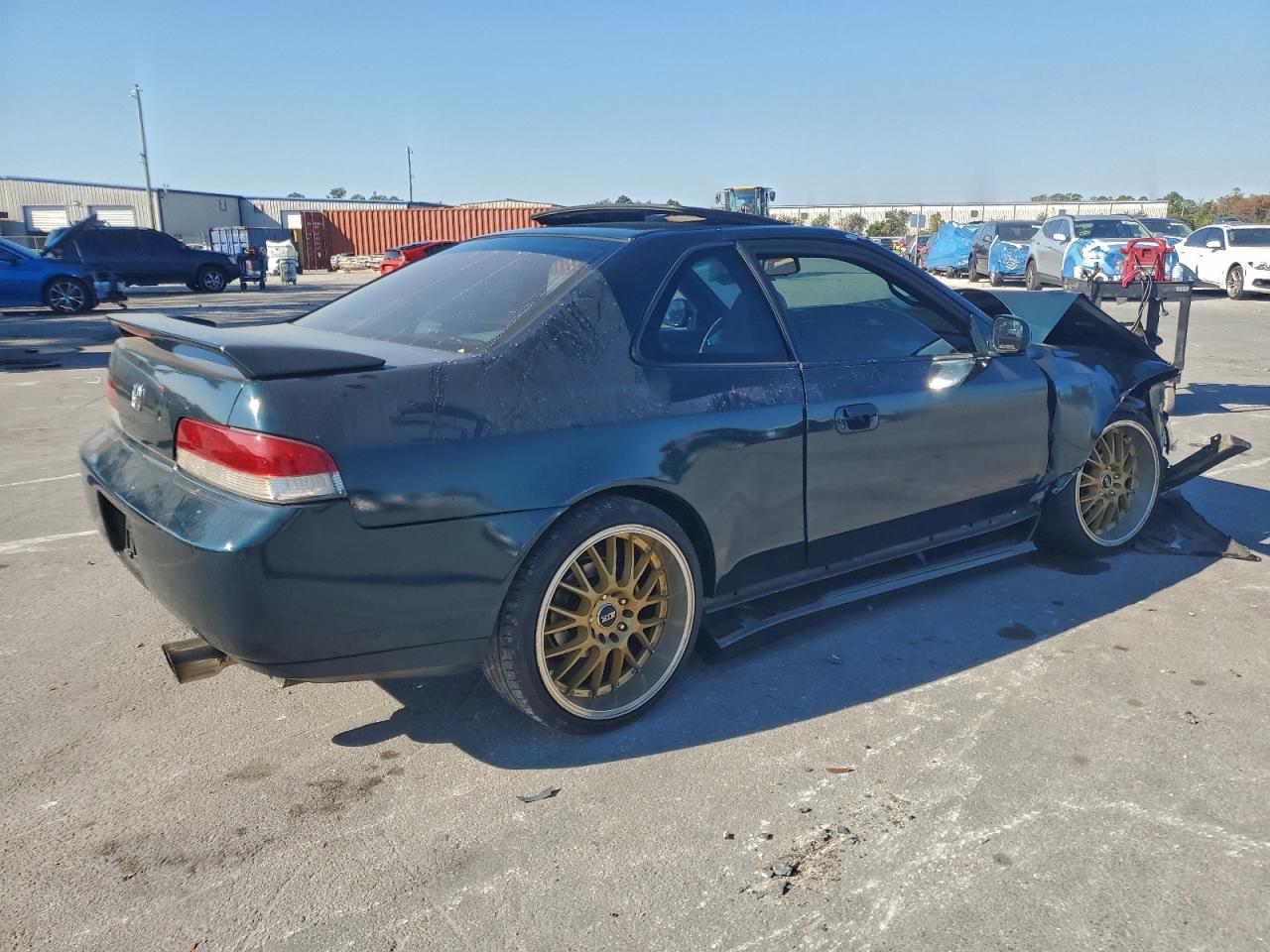 1997 Honda Prelude Green vin: JHMBB6147VC004607