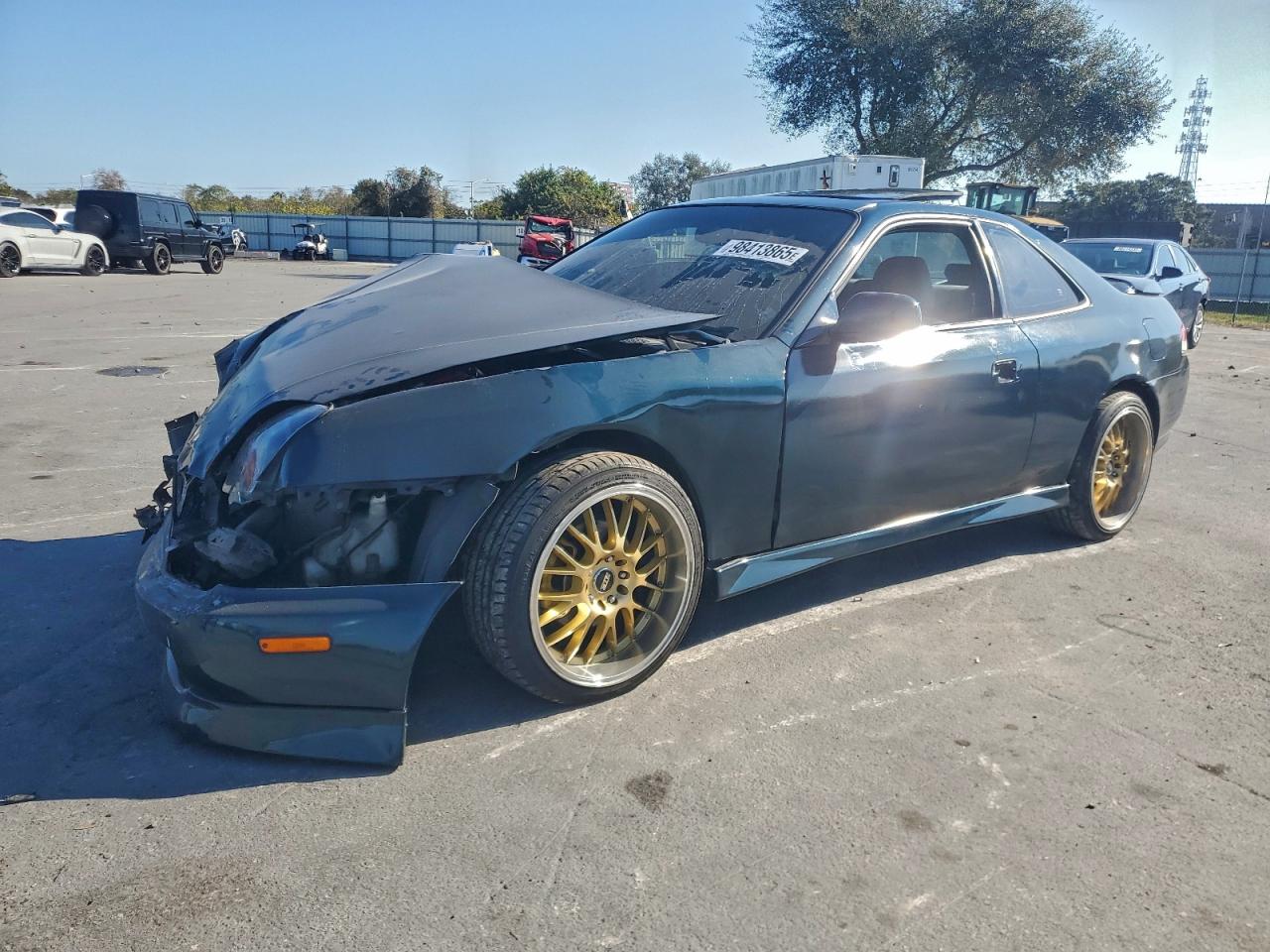1997 Honda Prelude Green vin: JHMBB6147VC004607