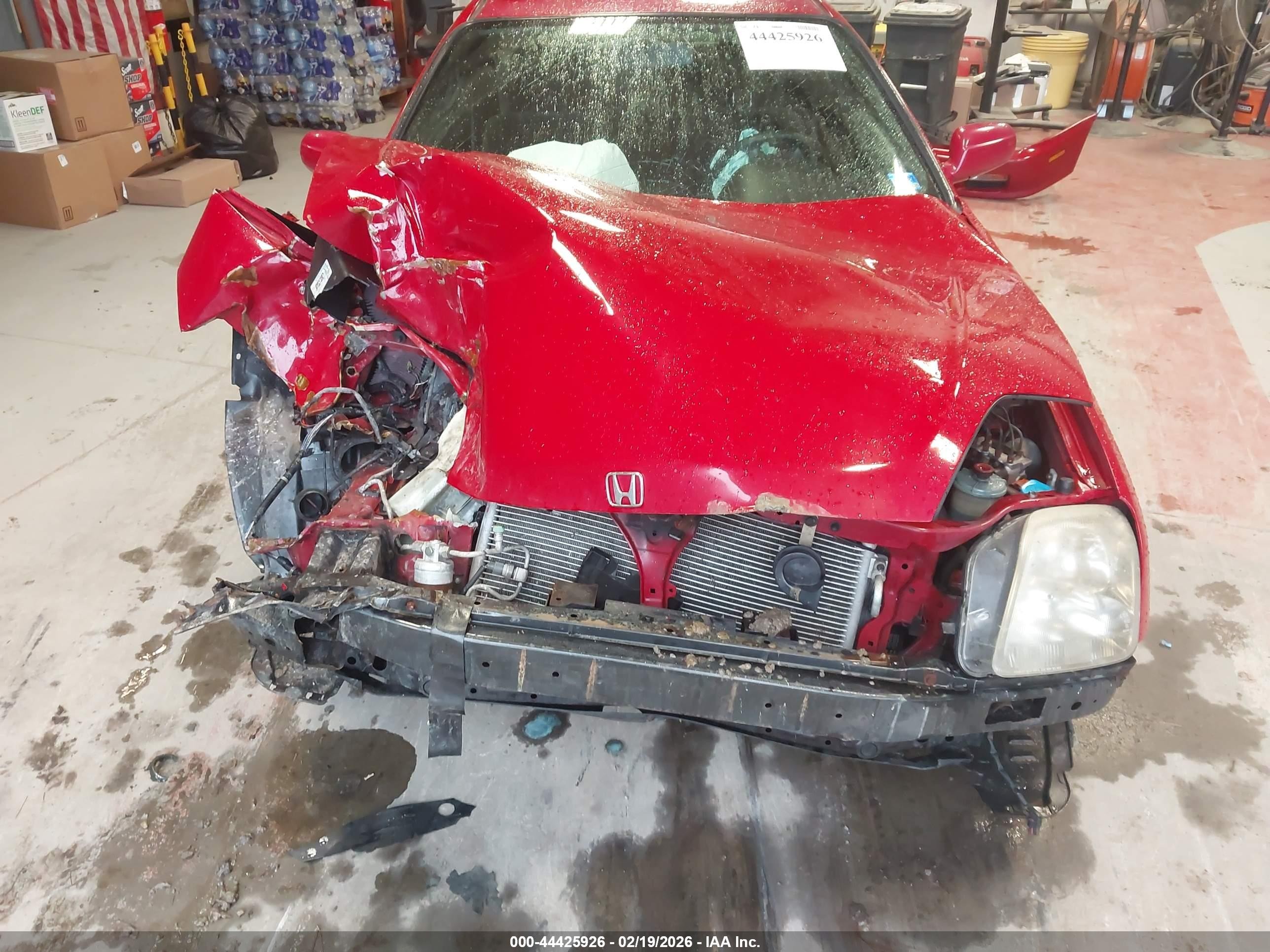 1997 Honda Prelude Sh Красный vin: JHMBB6150VC008443