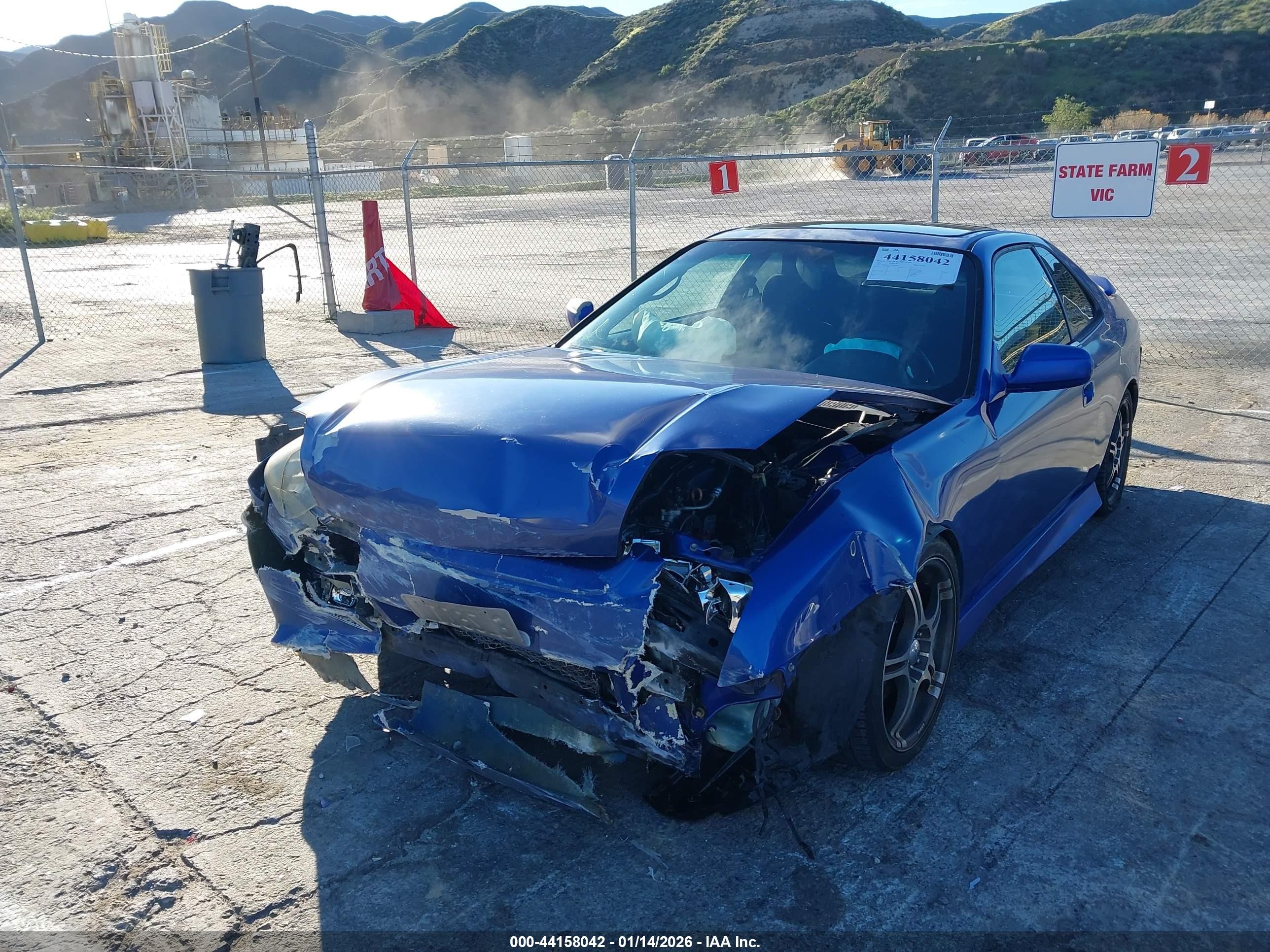 2001 Honda Prelude Type Sh Blue vin: JHMBB61561C003886