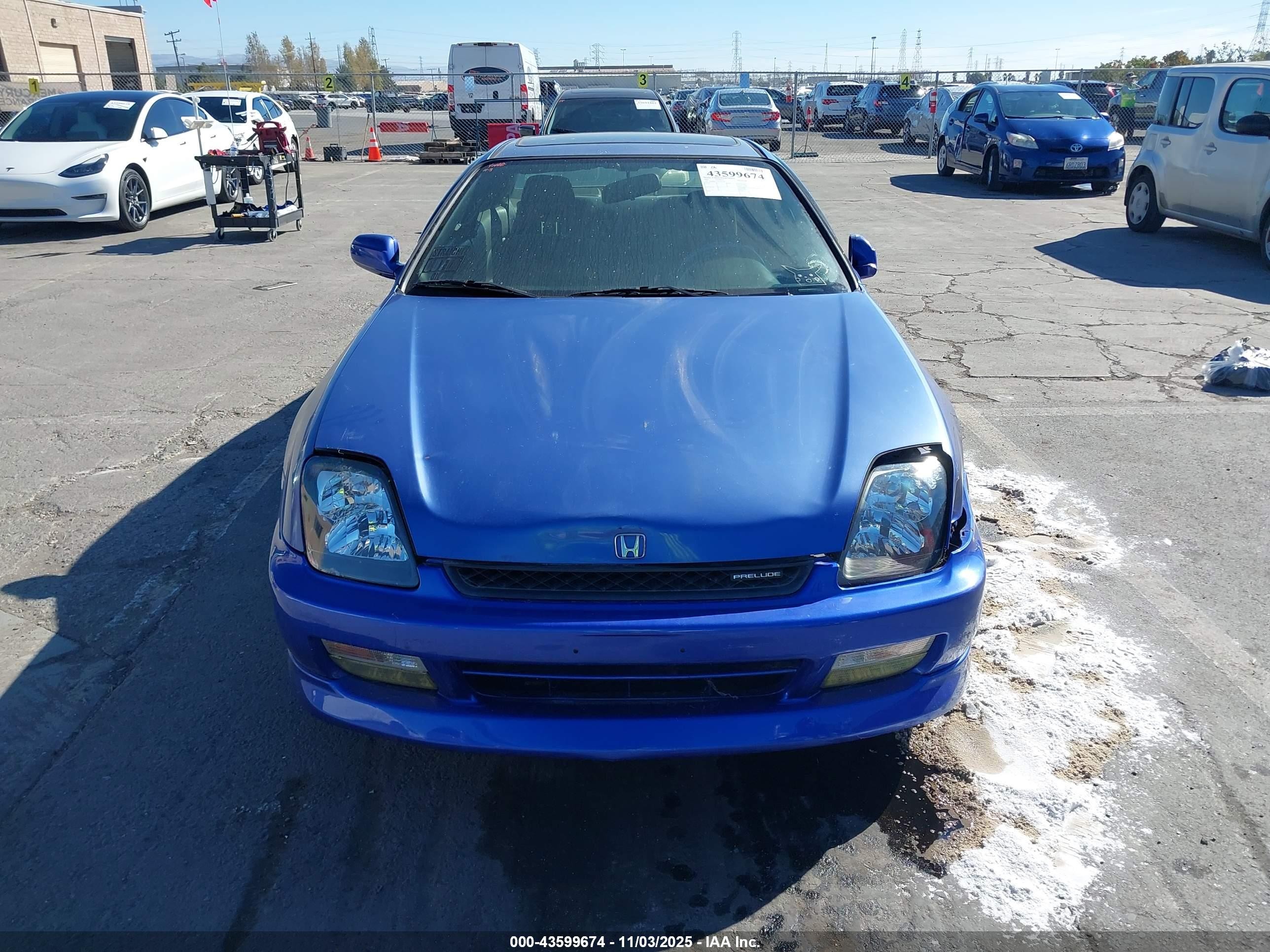 2001 Honda Prelude Type Sh Синий vin: JHMBB61571C011799