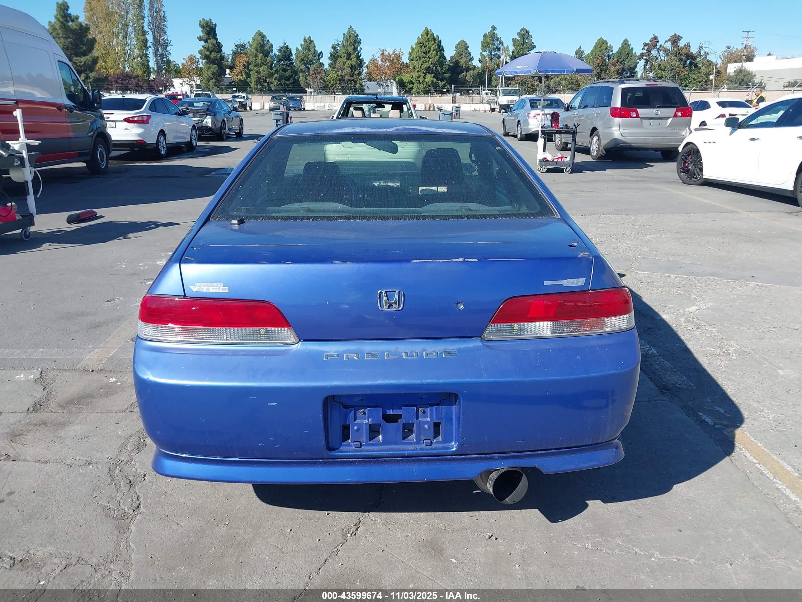 2001 Honda Prelude Type Sh Синий vin: JHMBB61571C011799