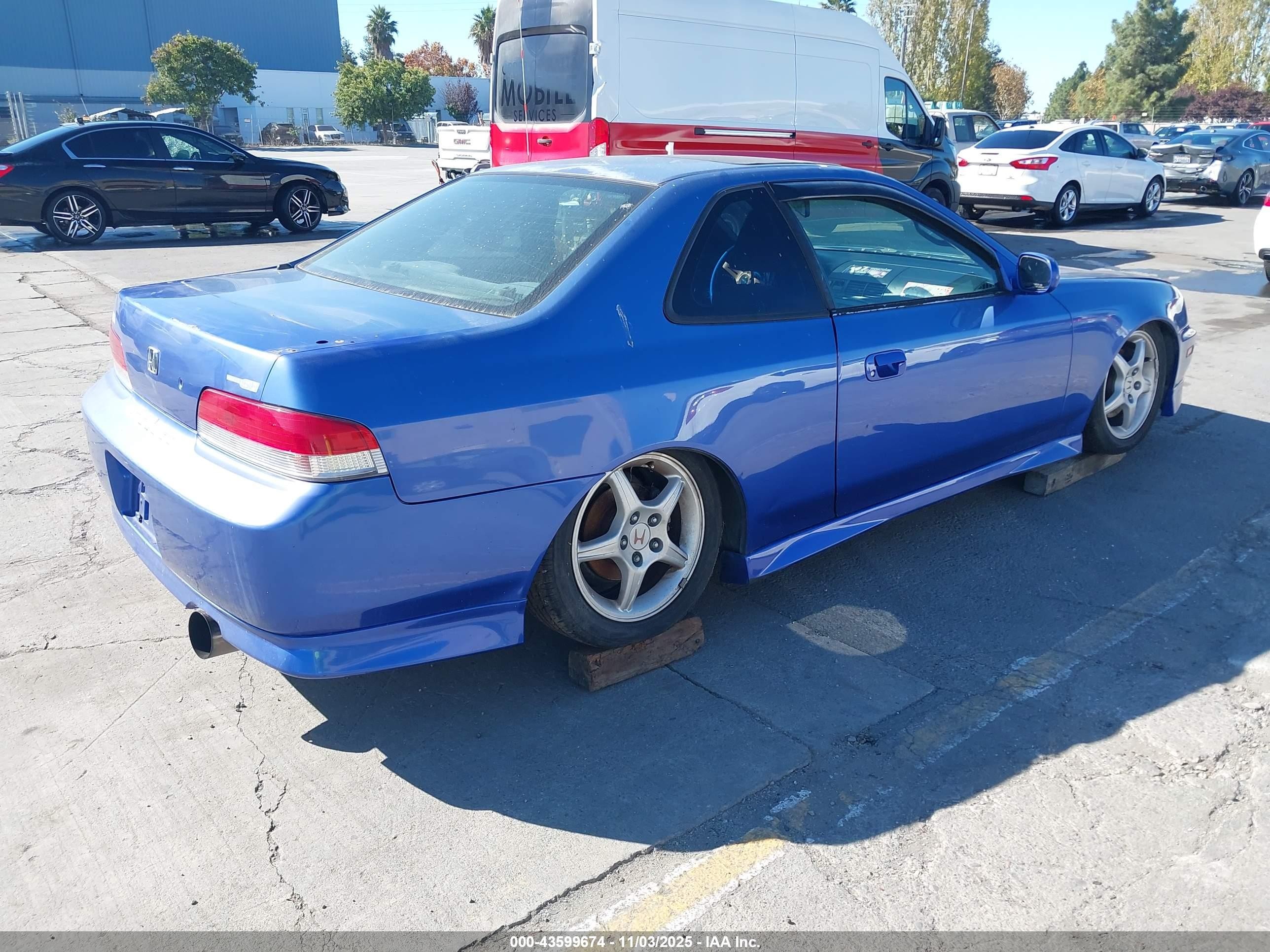 2001 Honda Prelude Type Sh Синий vin: JHMBB61571C011799