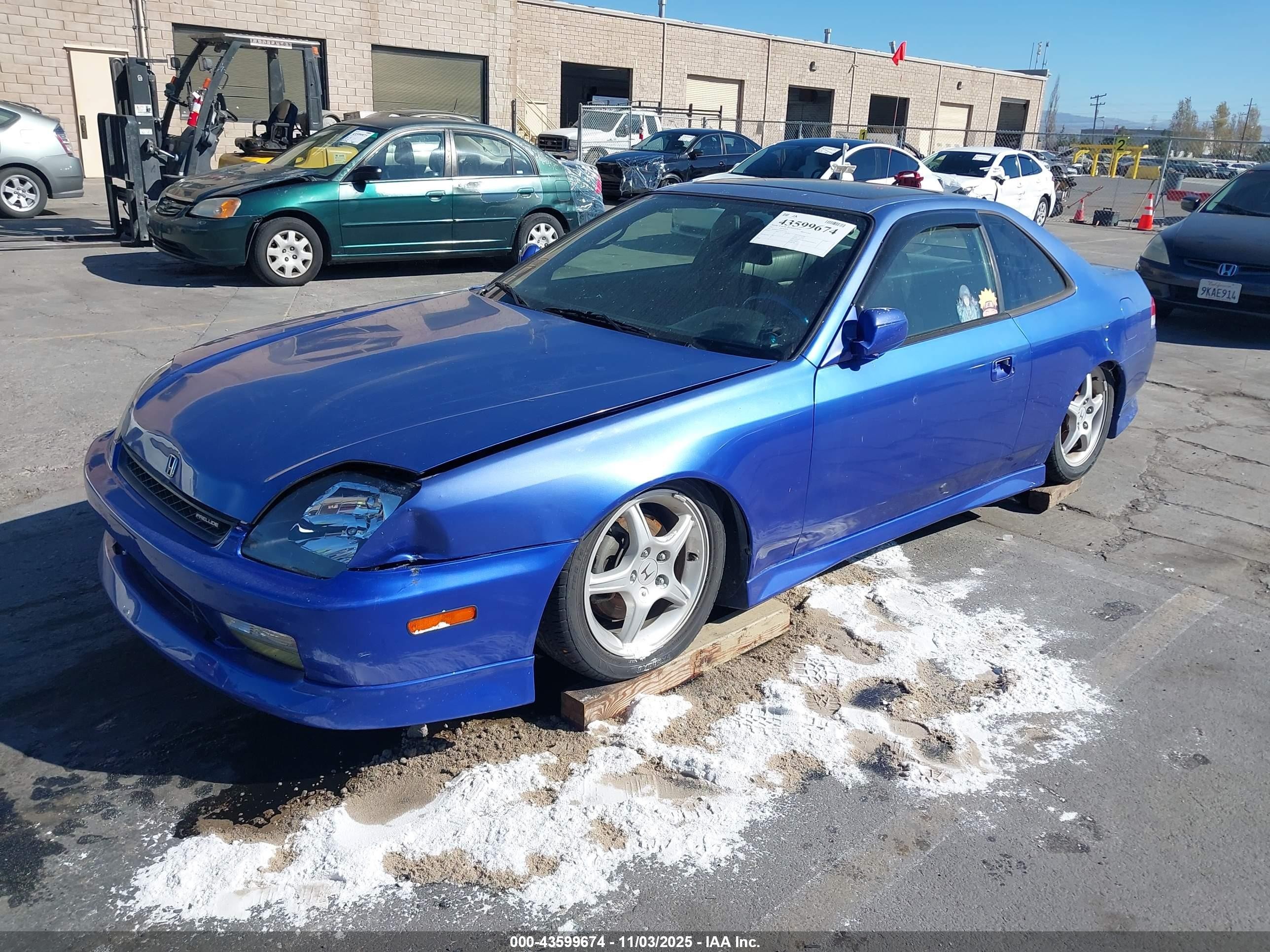 2001 Honda Prelude Type Sh Синий vin: JHMBB61571C011799