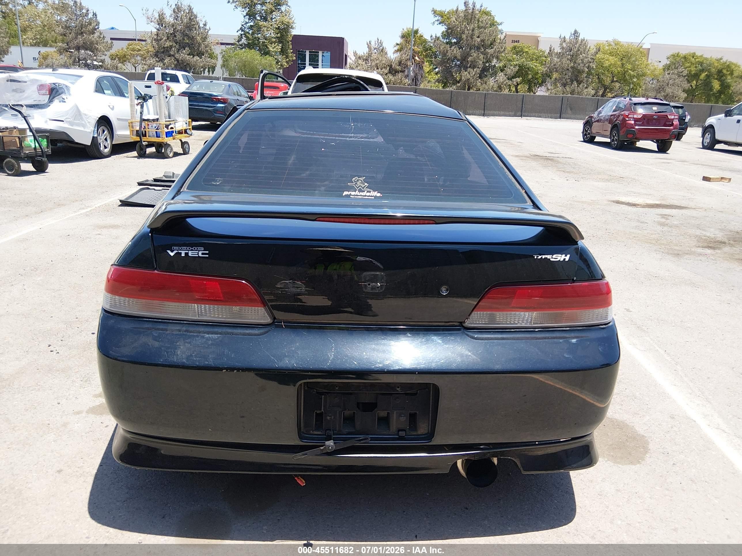 1998 Honda Prelude Type Sh Black vin: JHMBB6158WC012192
