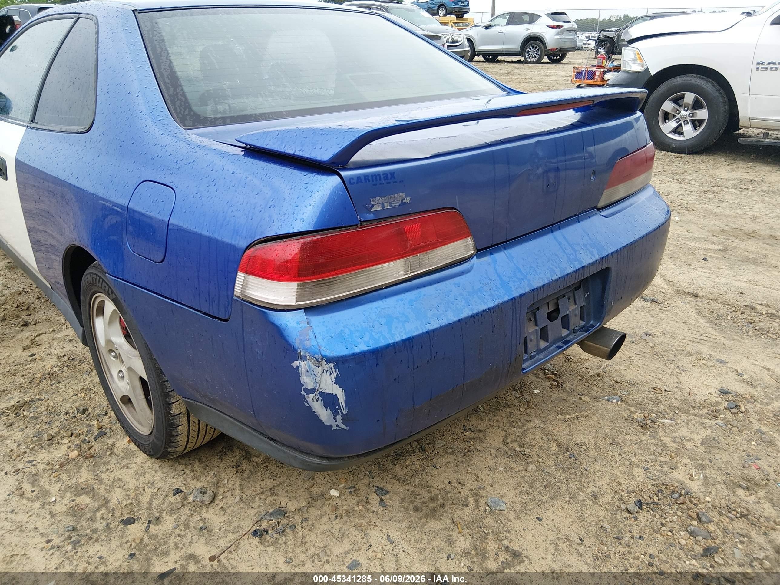 2001 Honda Prelude   Синий vin: JHMBB62401C002593