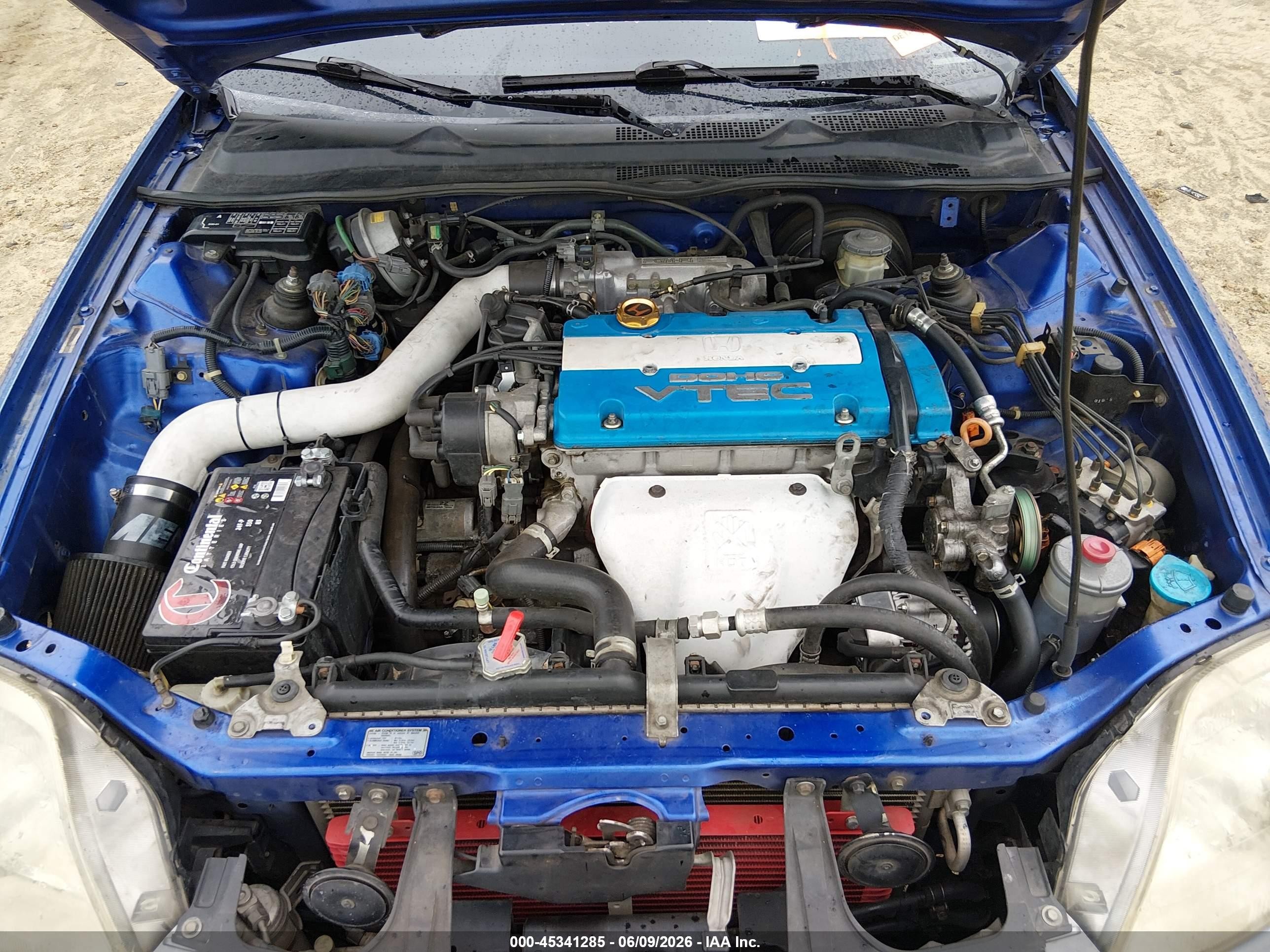 2001 Honda Prelude   Синий vin: JHMBB62401C002593