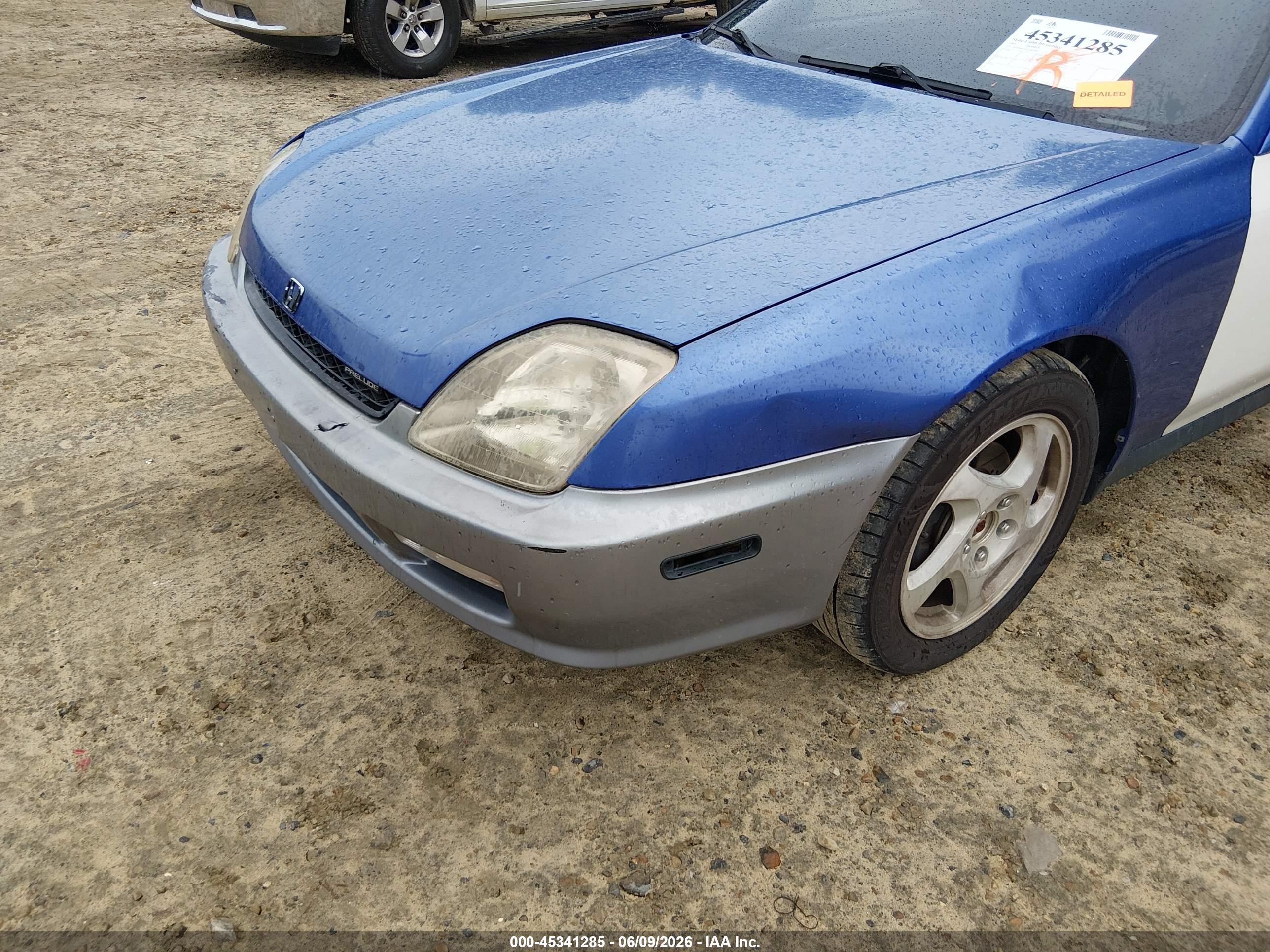 2001 Honda Prelude   Синий vin: JHMBB62401C002593