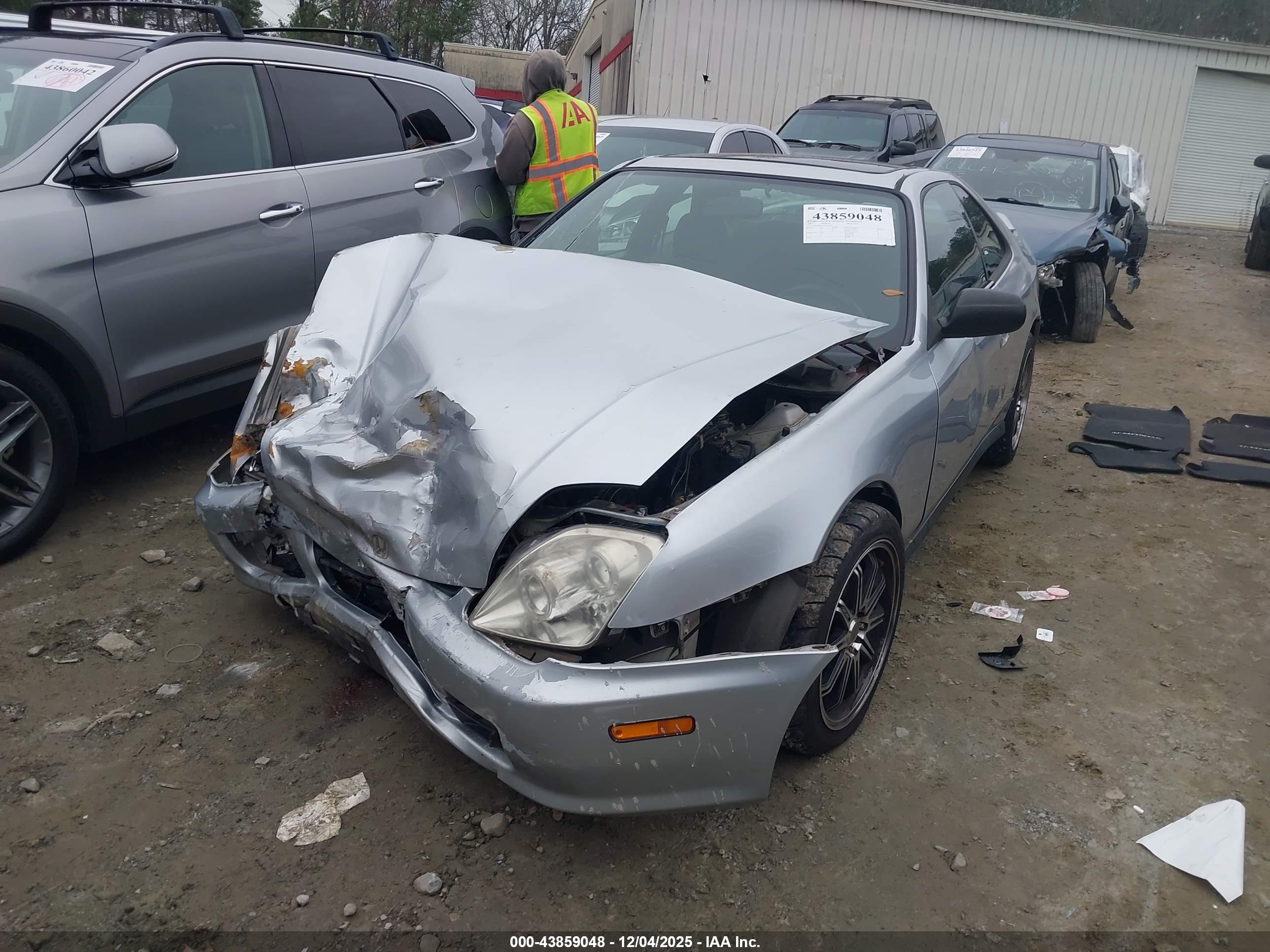 2001 Honda Prelude   Silver vin: JHMBB62411C007754